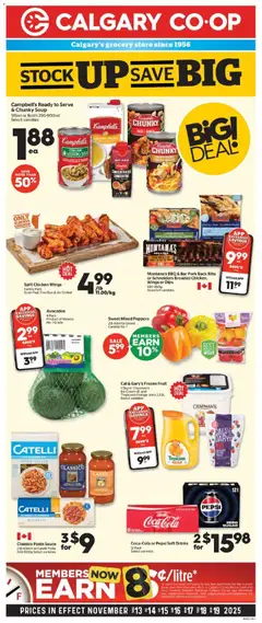 Preview of Calgary Co-op weekly flyer / circulaire from shop Calgary Co-op valid from 13.11.2025