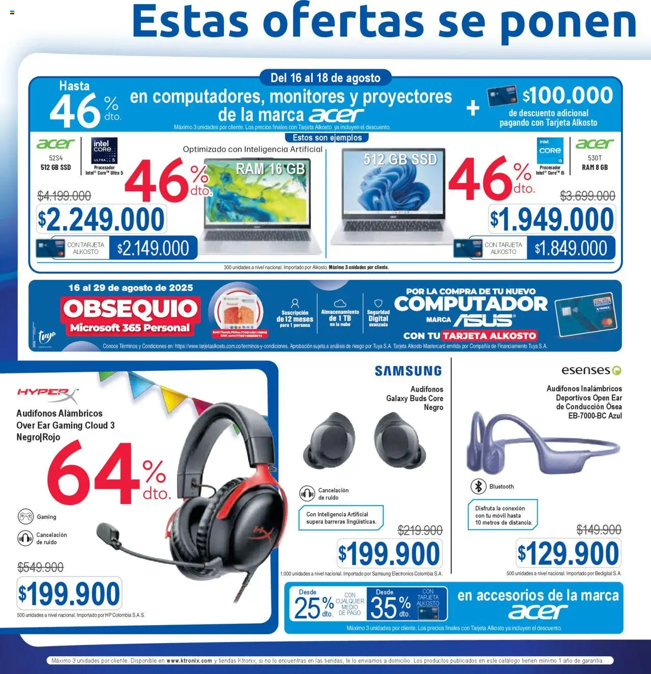 Ktronix revista - valida desde el 16.08.2025 | Página: 6 | Productos: Té, Audífonos, Computador, Movil