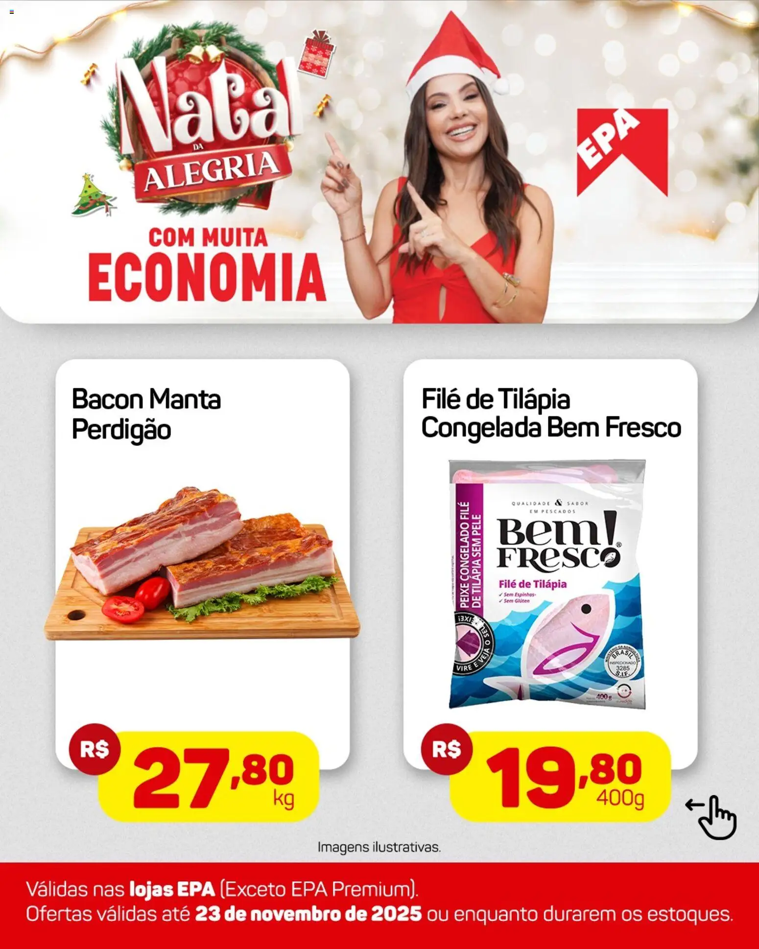 EPA Folheto - válido de 17.11.2025 | Página: 4 | Produtos: Tilápia, Peixe, Nata, Filé de tilápia
