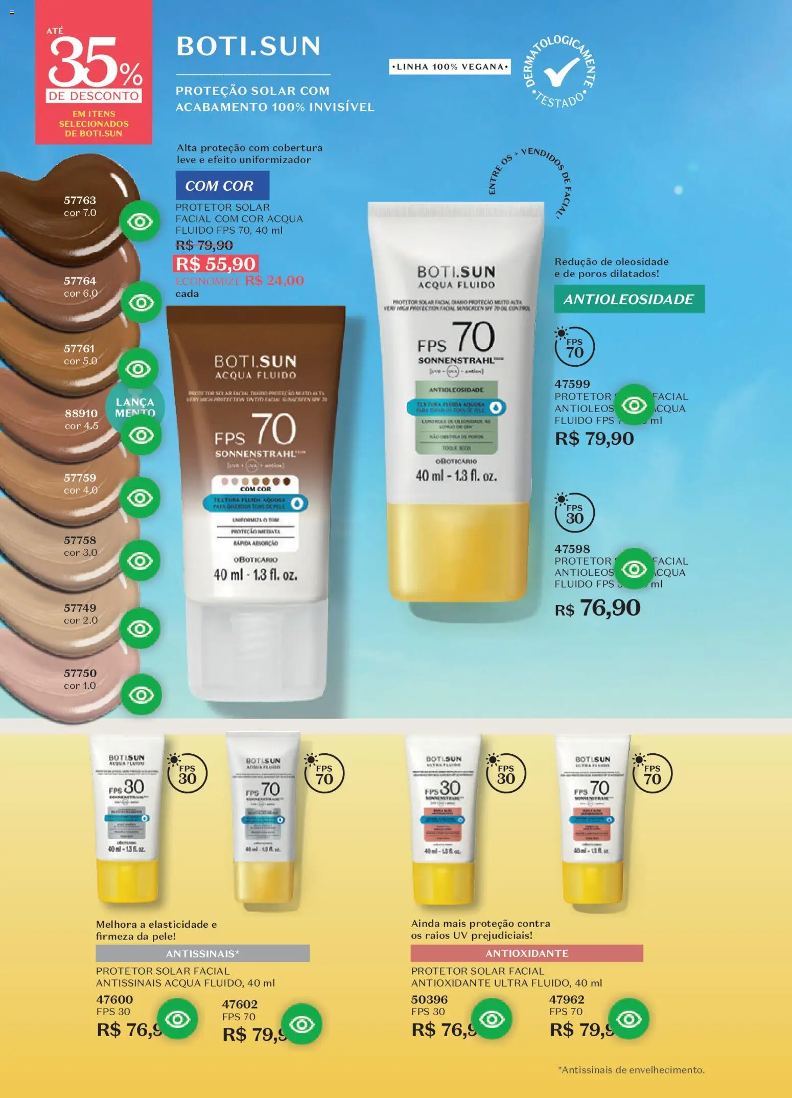 O Boticário Folheto - válido de 26.12.2025 | Página: 168 | Produtos: Protetor solar, Protetor facial, Protetor solar facial
