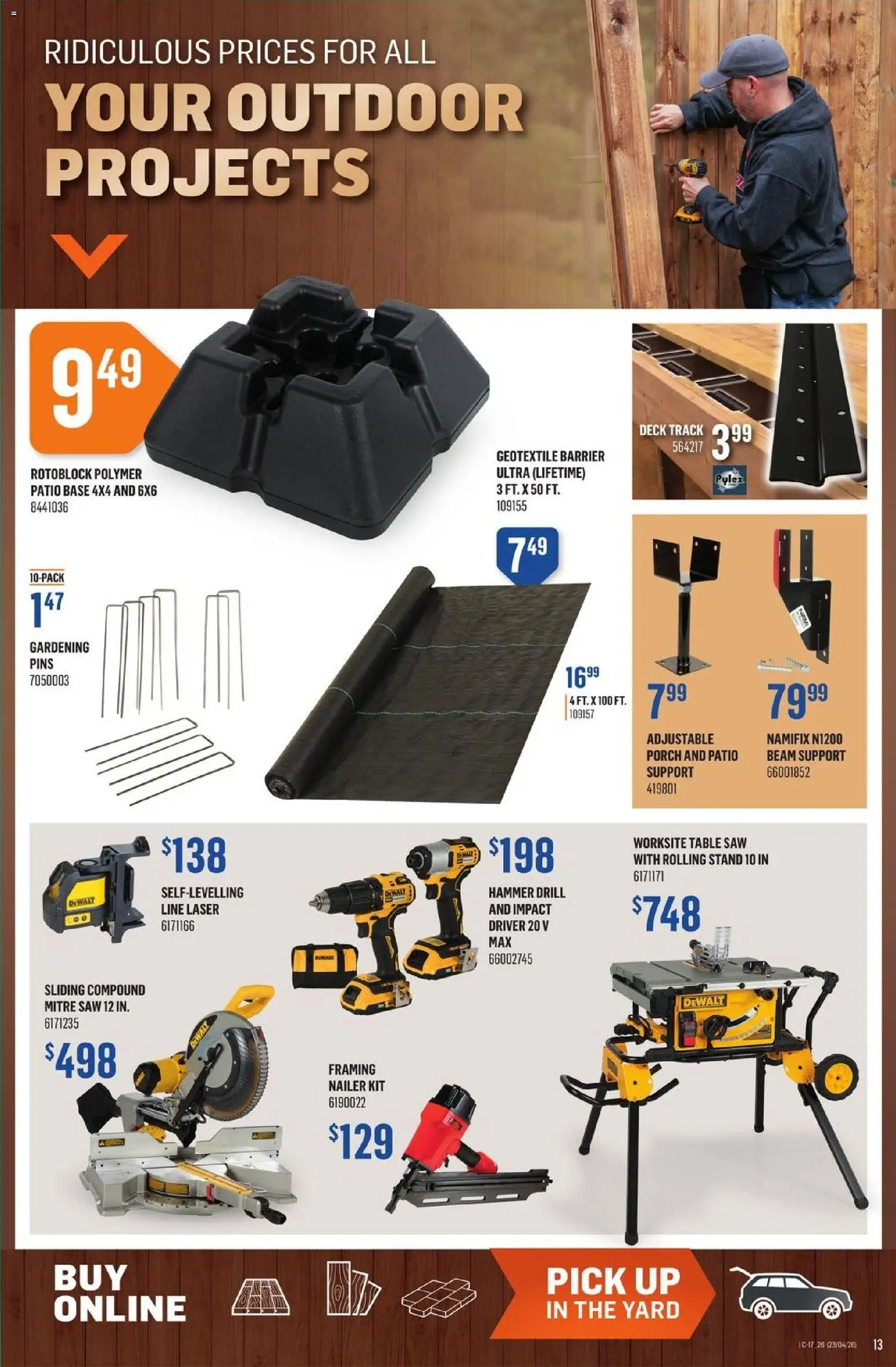 Canac flyer valid from 23.04.2026 | Page: 13 | Products: Table