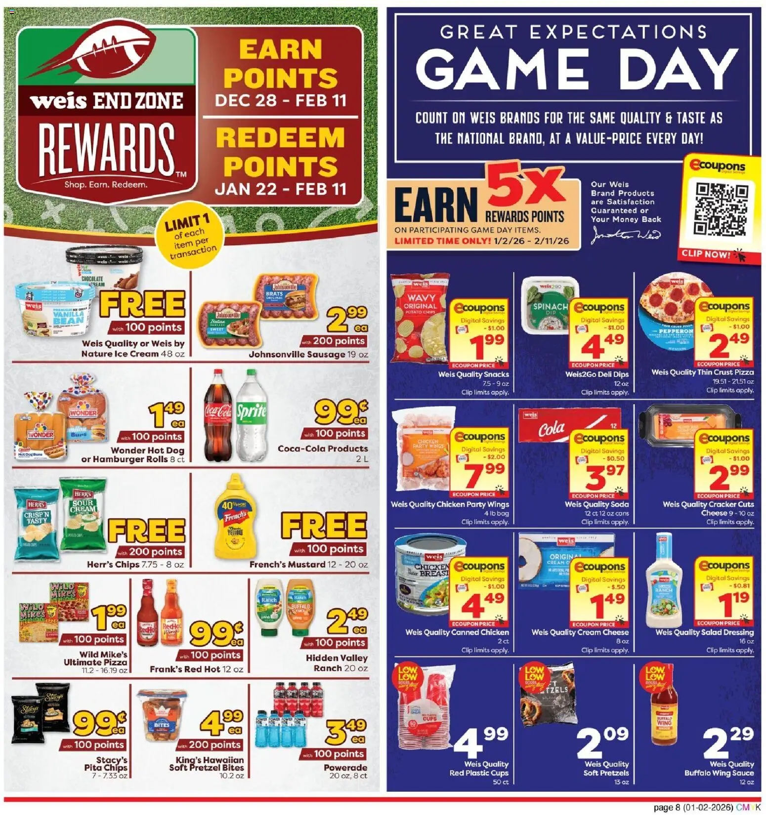 Weis Monthly Ad - valid from 02.01.2026 | Page: 10 | Products: Spinach, Clip, Chocolate, Game