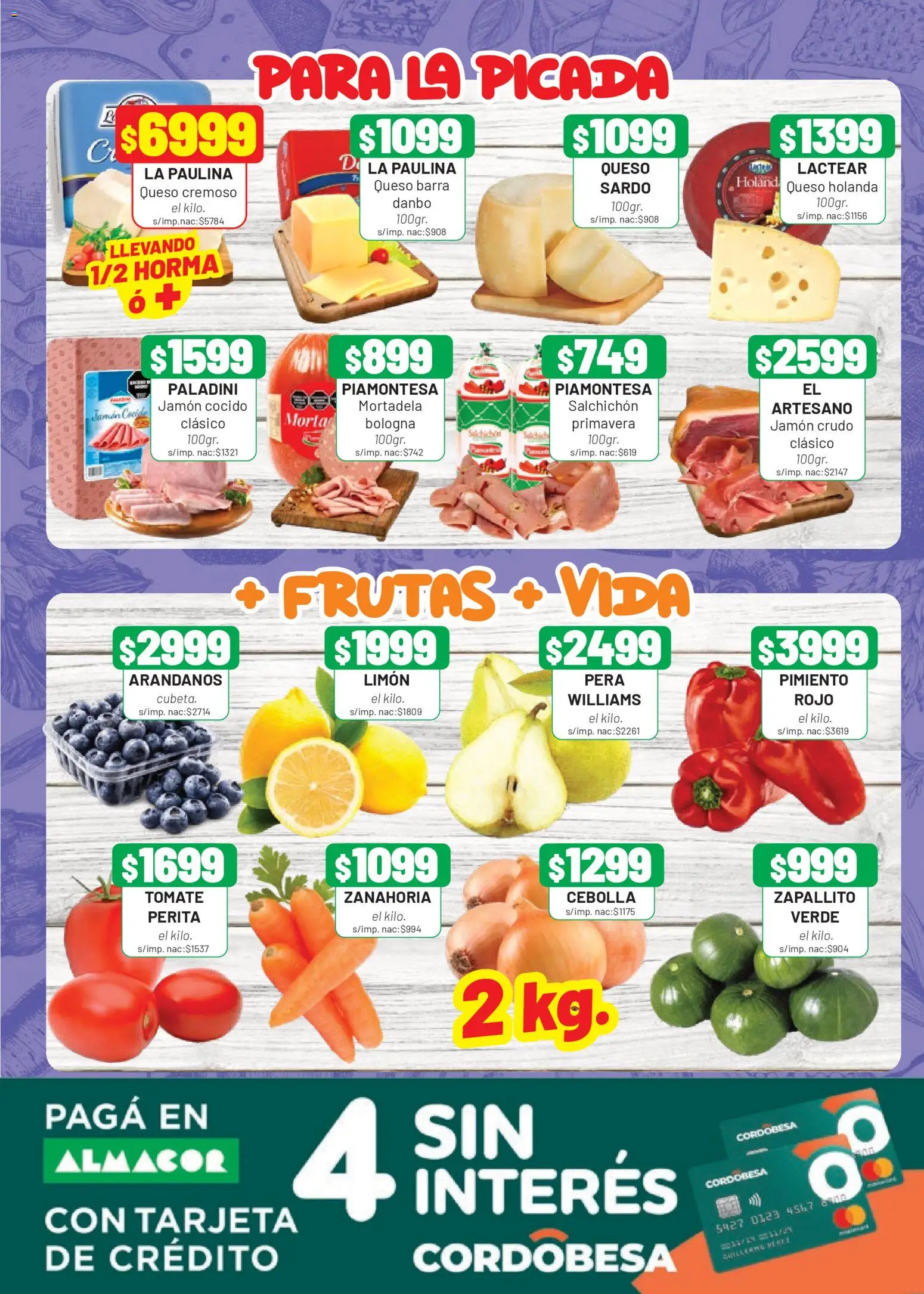 Almacor catálogo │ válido desde el 05.03.2026 | Página: 3 | Productos: Tomate, Arándanos, Jamón, Zanahoria