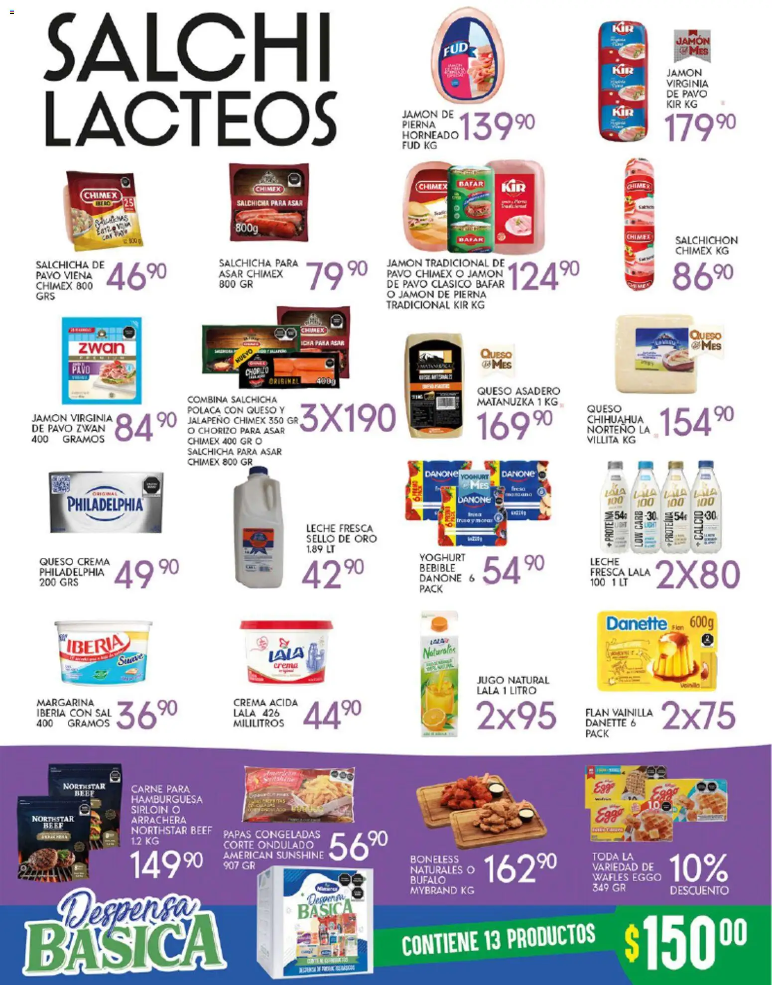 Nuevas ofertas de Alsuper válidas en toda la República Mexicana desde el 14.11.2025. ¡Encuentra las mejores ofertas en Alsuper Buen Fin! | Página: 3 | Productos: Queso crema, Crema, Chorizo, Despensa