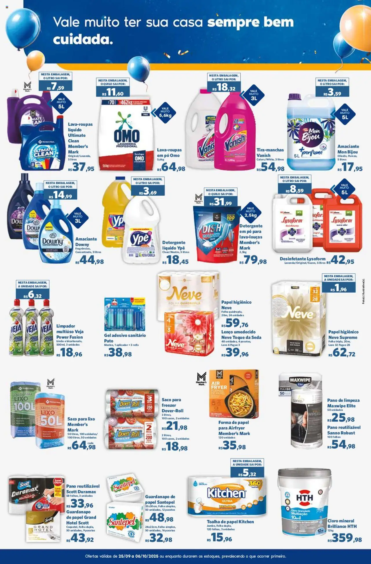 Sam's Club Folheto - válido de 25.09.2025 | Página: 13 | Produtos: Saco para lixo, Cloro, Granulado, Amaciante