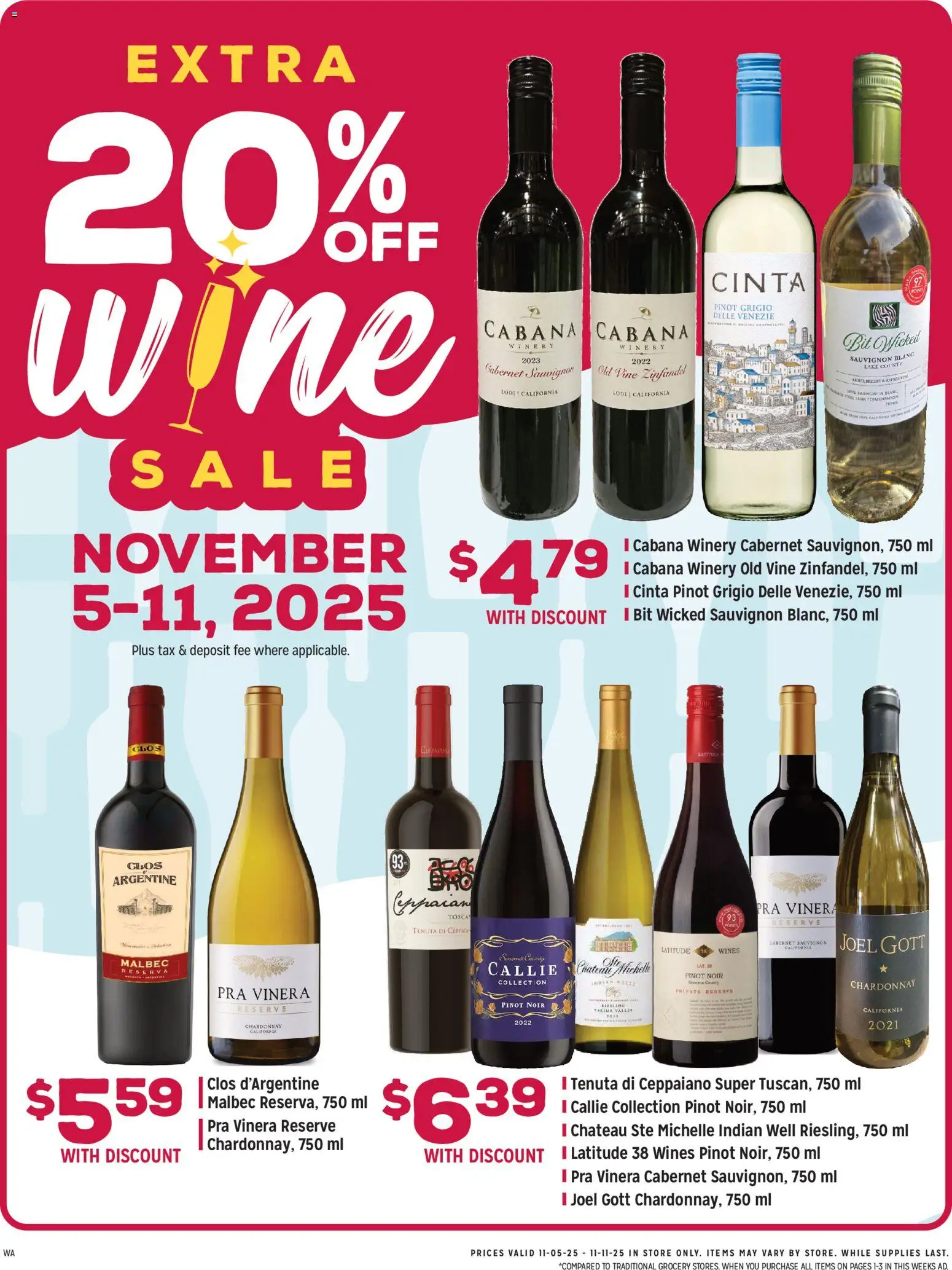 Grocery Outlet Weekly Ad - WA - valid from 05.11.2025 | Page: 3 | Products: Wine