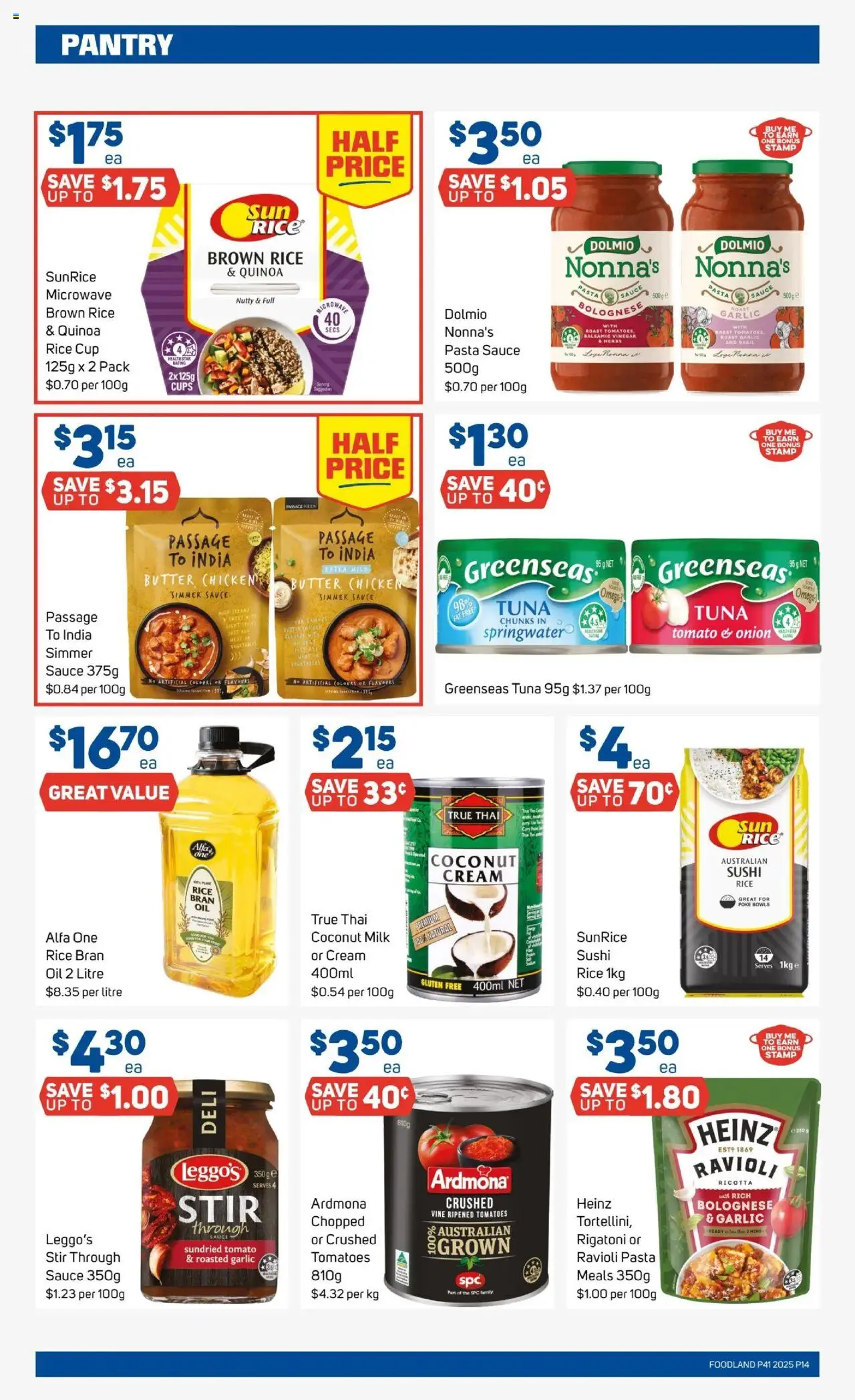 Foodland catalogue - valid from 08.10.2025 | Page: 12 | Products: Light, Butter, Pasta, Microwave