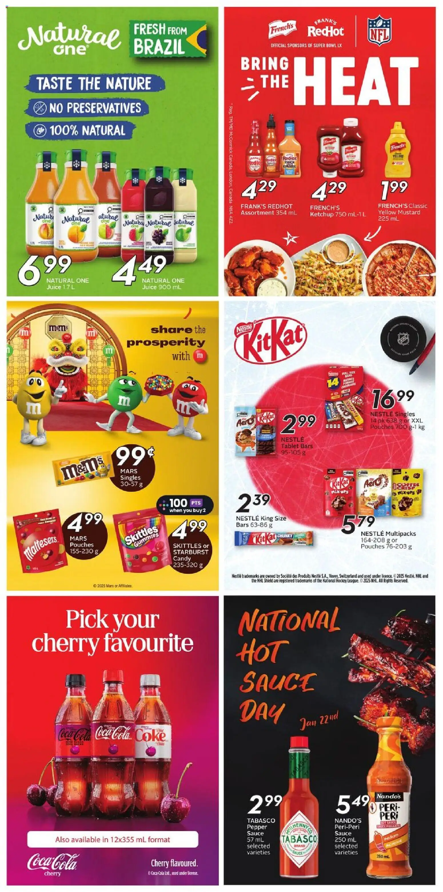 Safeway flyer valid from 22.01.2026 | Page: 20 | Products: Ketchup, Tablet, Juice