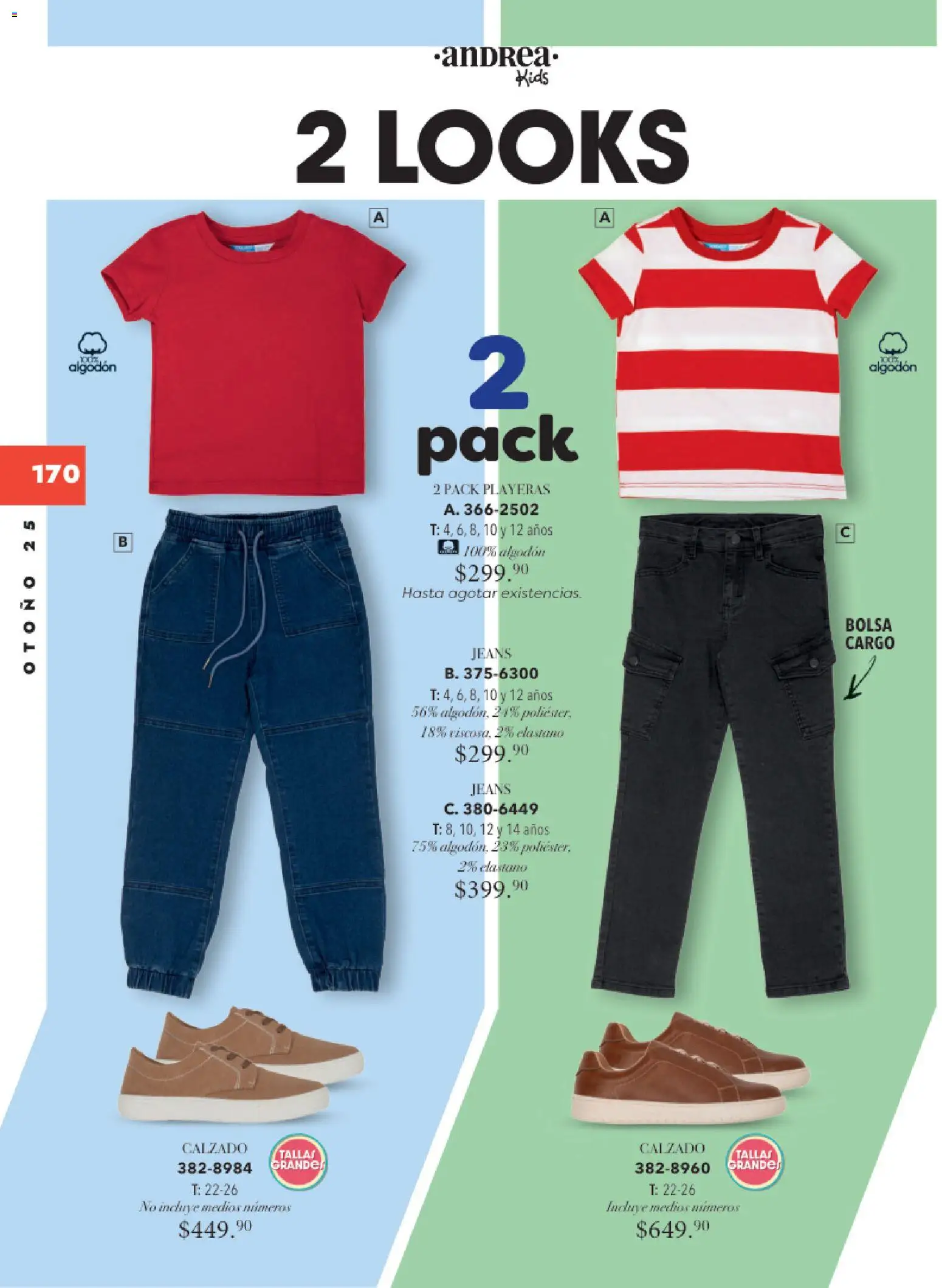 Nuevas ofertas de Andrea válidas en toda la República Mexicana desde el 26.11.2025. ¡Encuentra las mejores ofertas en Andrea catálogo Infantil Kids! | Página: 119 | Productos: Bolsa, Algodón