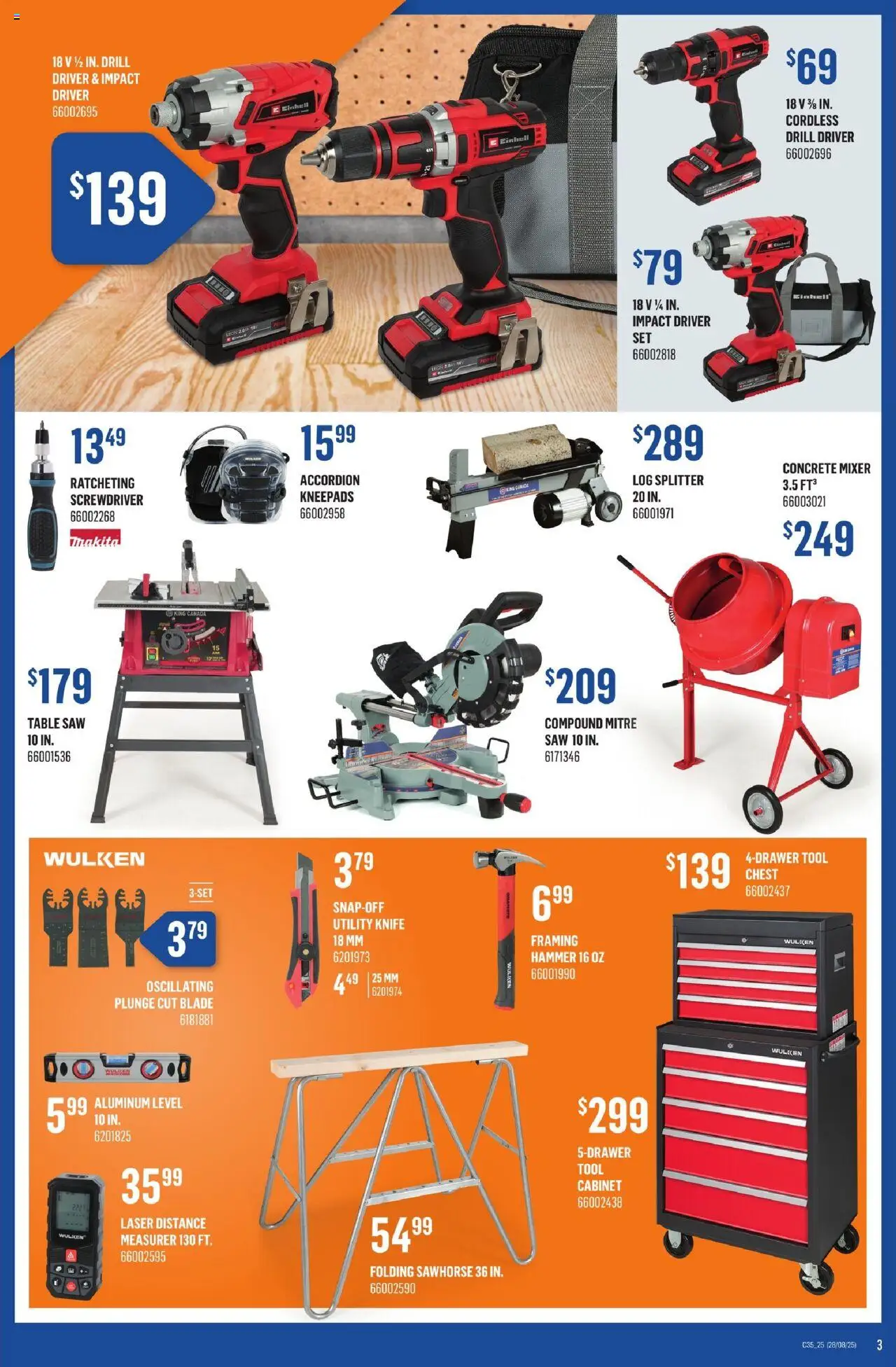 Canac flyer valid from 28.08.2025 | Page: 3 | Products: Mixer, Table, Cabinet