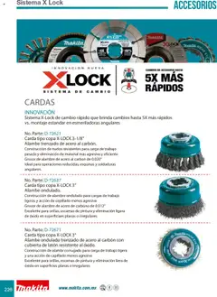 Vista previa de Makita catálogo Accesorios, nuevo folleto de la tienda, válido en México a partir del 08.07.2024 | Página: 226 | Productos: Pintura