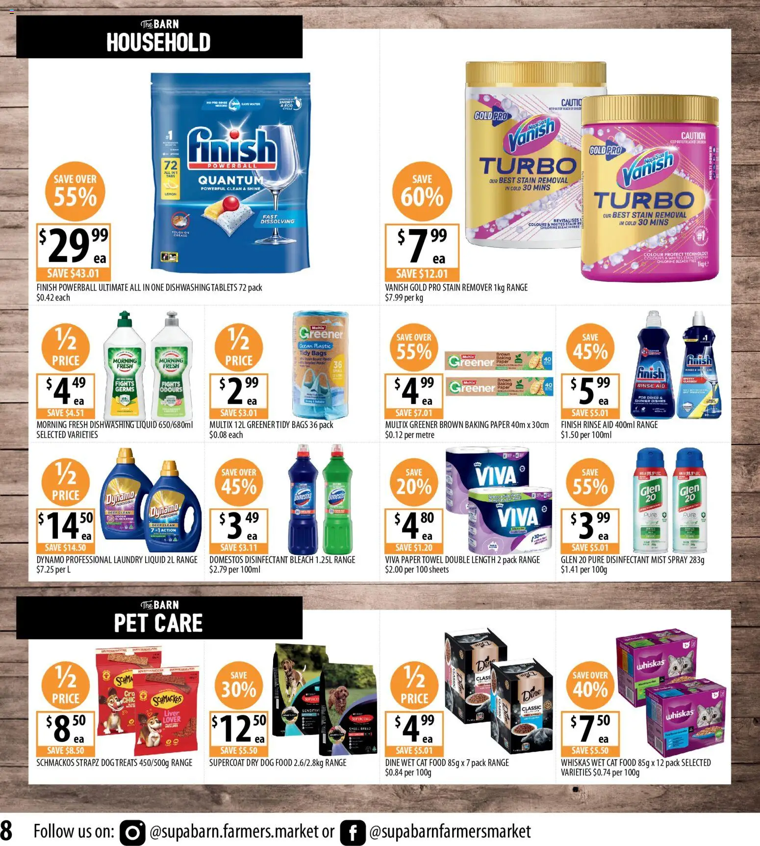 Supabarn catalogue - valid from 29.04.2026 | Page: 8 | Products: Household, Dog food, Laundry, Tablets
