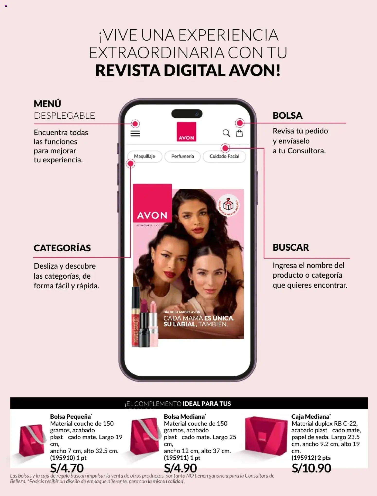 Catálogo Avon válido desde 21.04.2026 | Página: 2 | Productos: Caja, Bolsa, Maquillaje