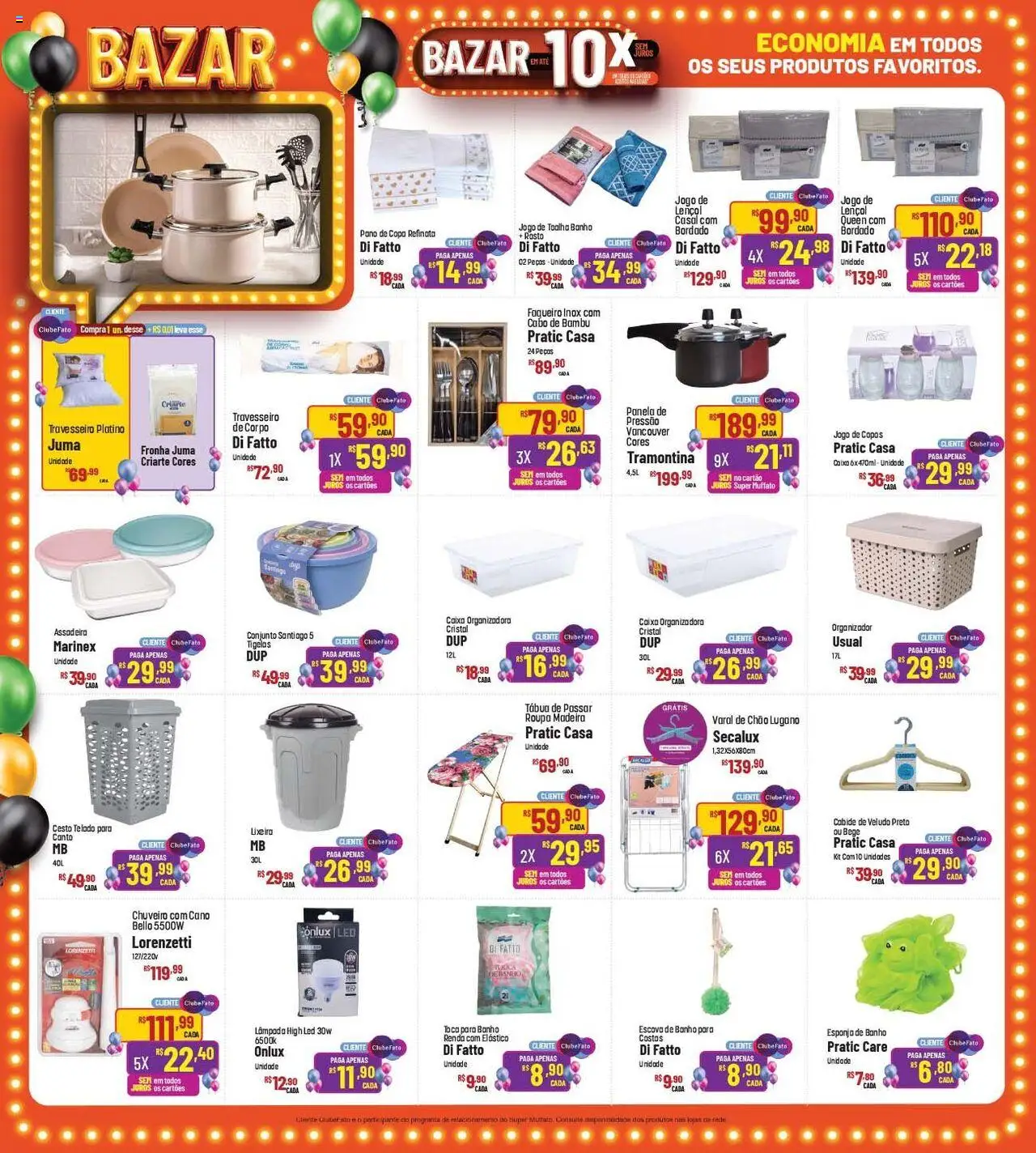Super Muffato Folheto - válido de 25.07.2025 | Página: 20 | Produtos: Travesseiro, Chuveiro, Copos, Cabo