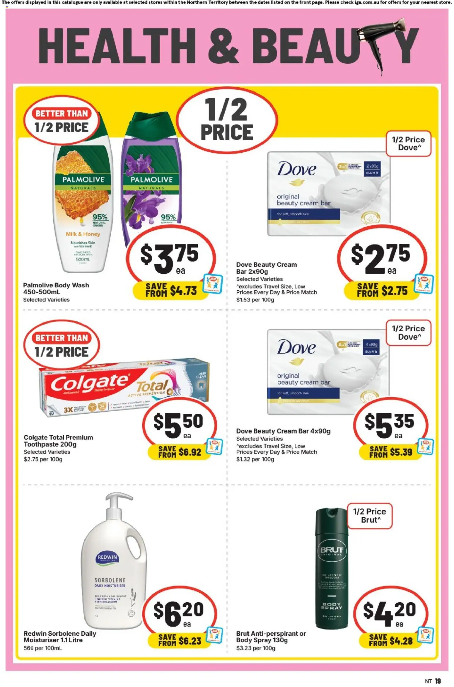 IGA catalogue - valid from 28.01.2026 | Page: 15 | Products: Honey, Moisturiser, Antiperspirant, Toothpaste