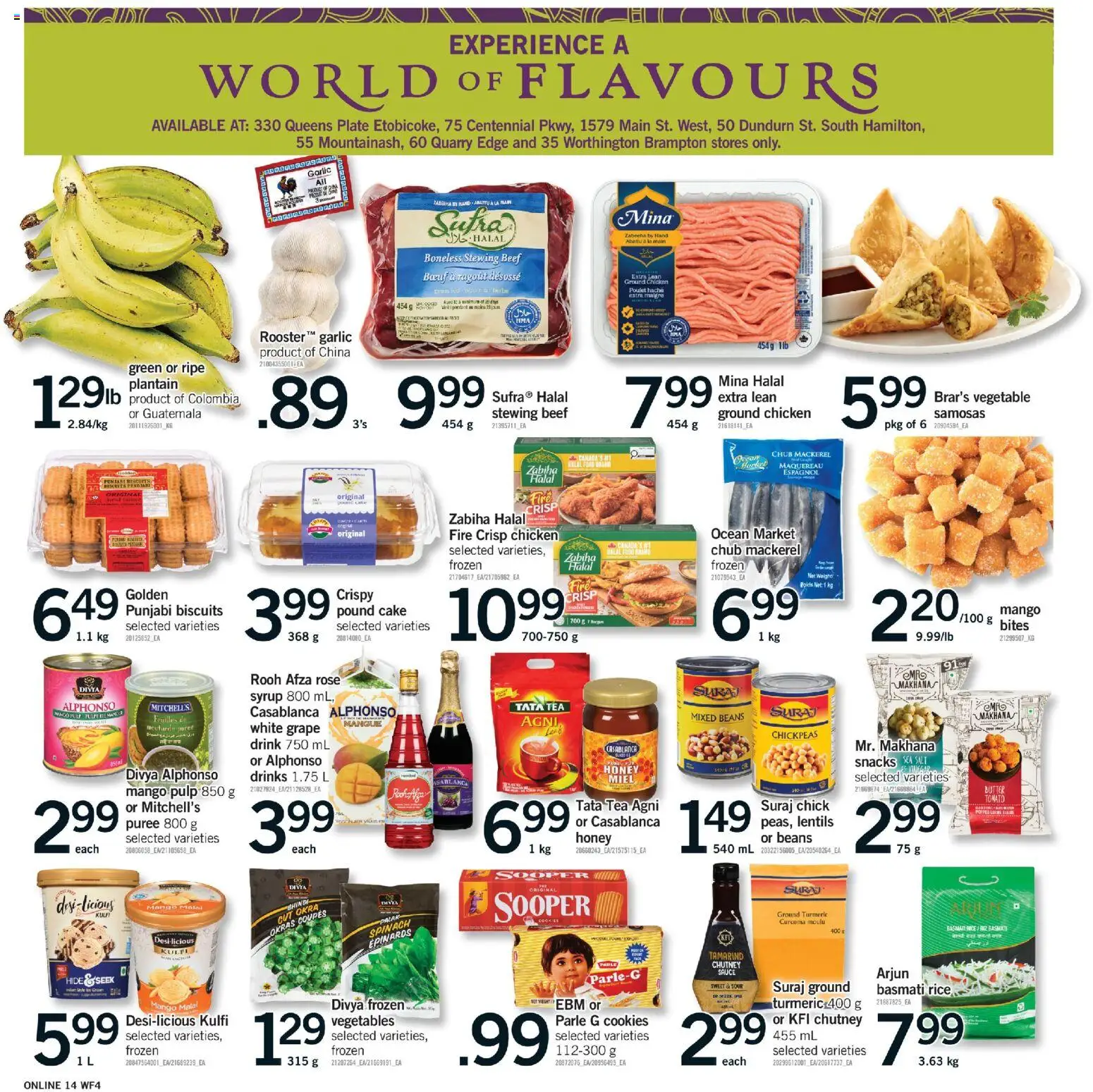 Fortinos flyer valid from 05.03.2026 | Page: 14 | Products: Rice, Tea, Cookies, Butter