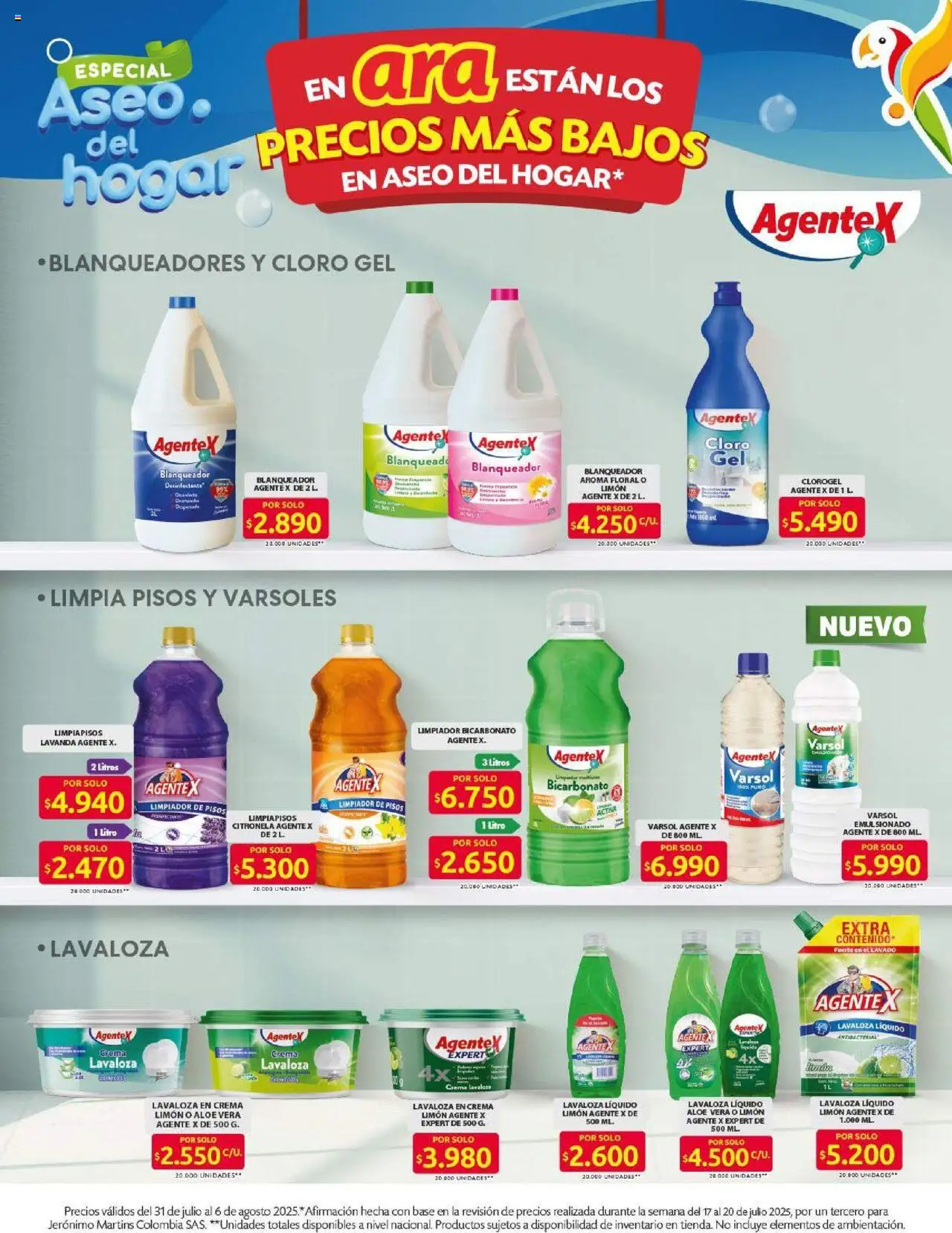 Ara revista - valida desde el 31.07.2025 | Página: 6 | Productos: Crema, Blanqueador, Desinfectante, Loción tonificante