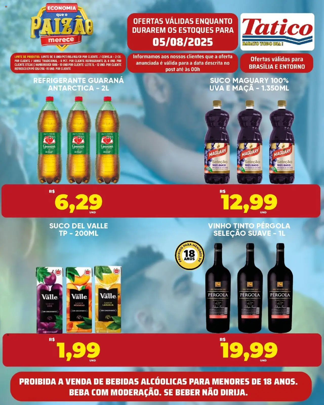 Tatico Folheto - válido de 05.08.2025 | Página: 13 | Produtos: Pêssego, Pó, Guaraná, Refrigerante