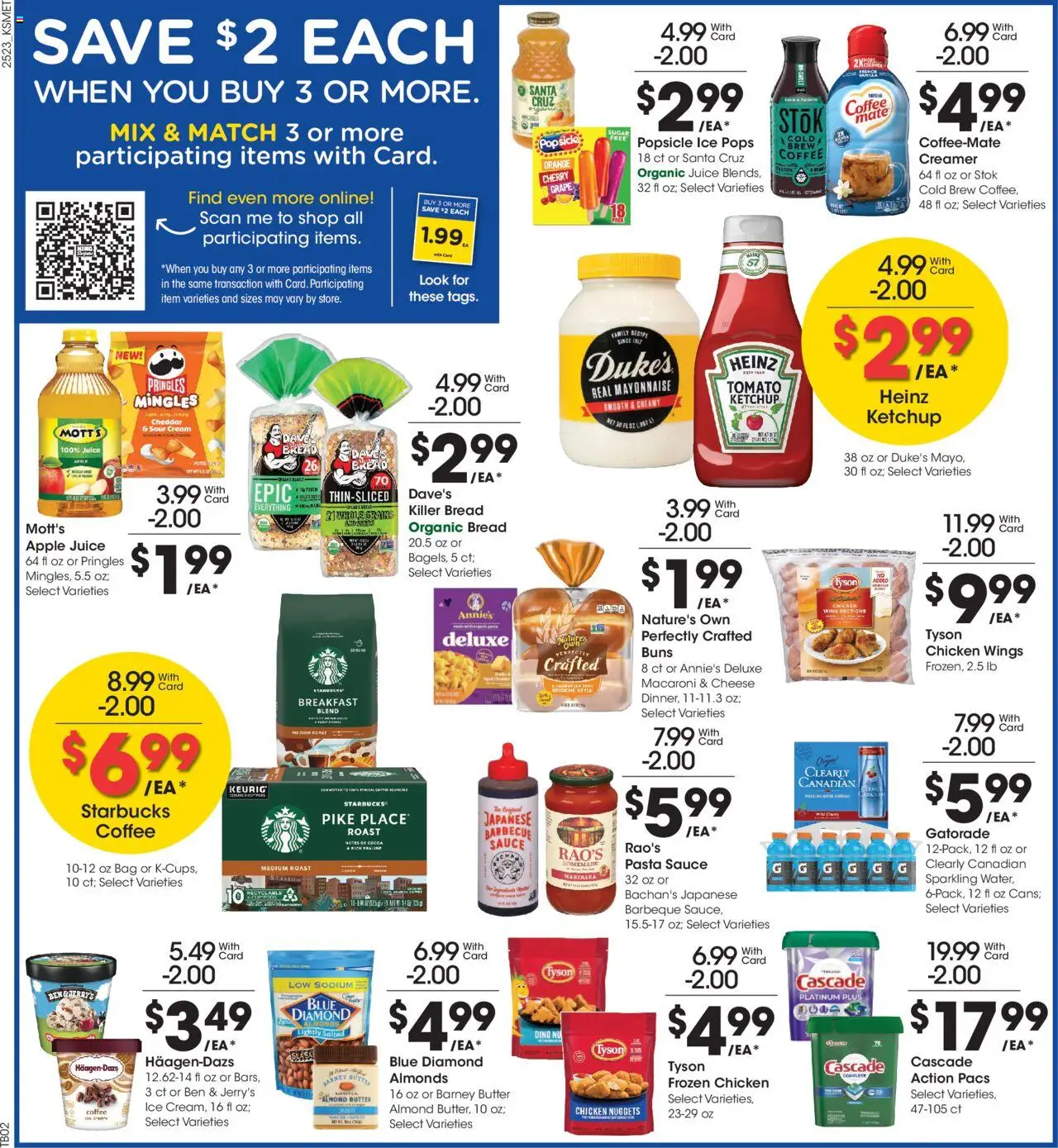 King Soopers Weekly Ad - valid from 09.07.2025 | Page: 4 | Products: Juice, Cream, Mayonnaise, Bag