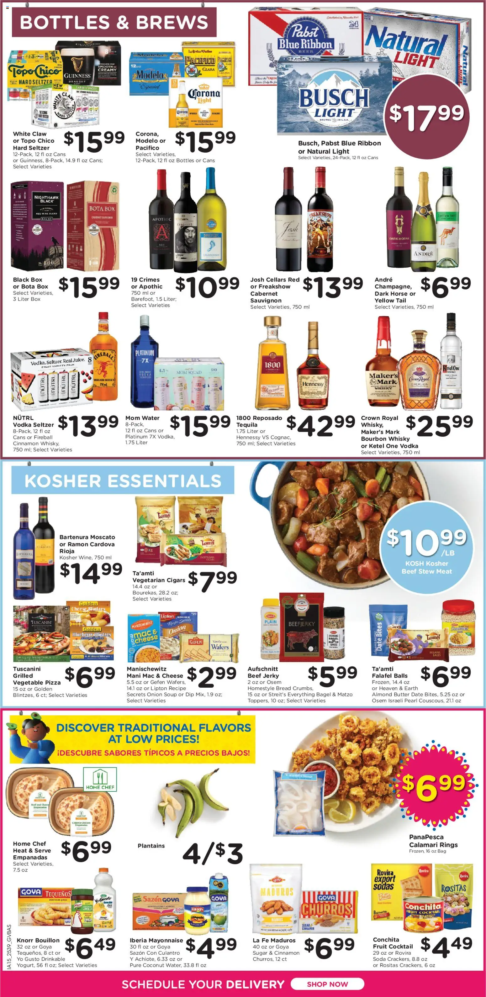 Kroger Ad - valid from 29.10.2025 | Page: 11 | Products: Cheese, Beer, Vegetables, Onion