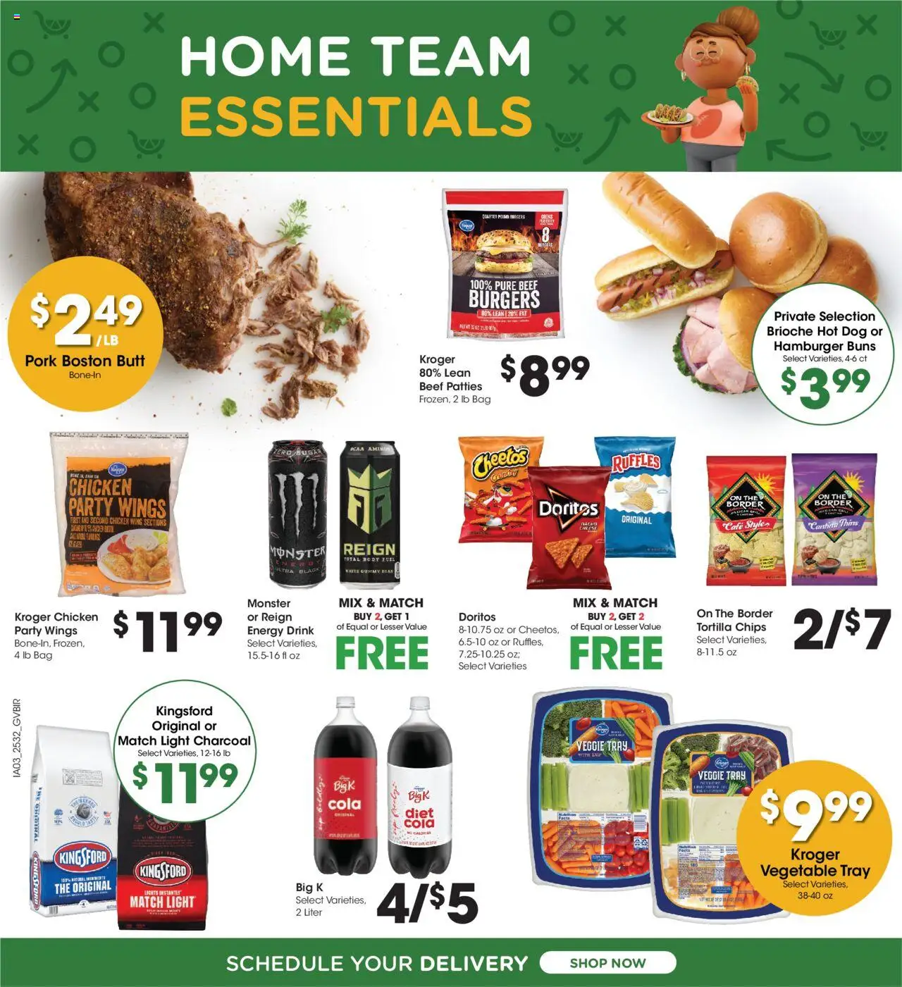 Kroger Ad - valid from 10.09.2025 | Page: 6 | Products: Pork, Beef, Chips, Bag