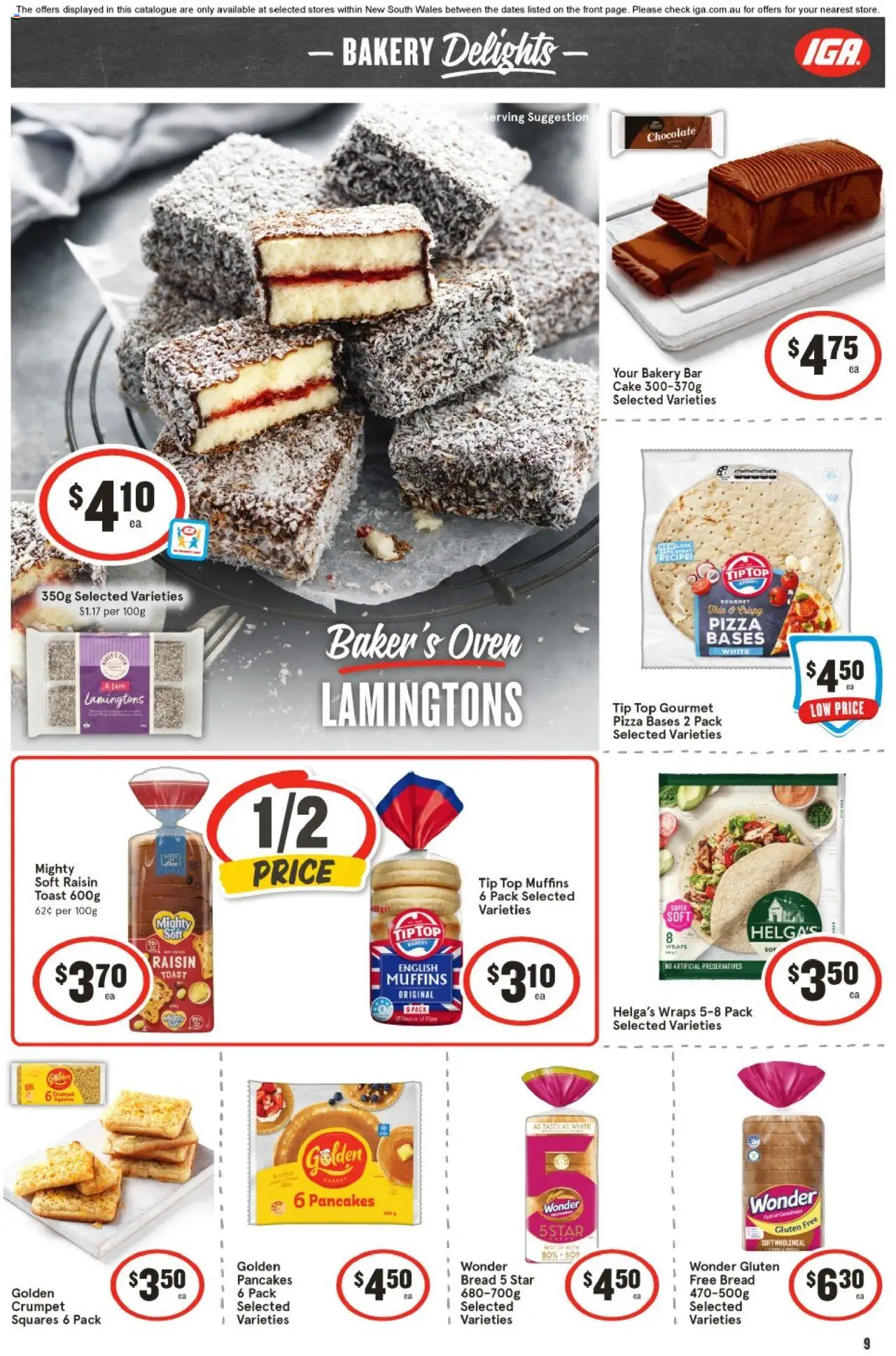 IGA catalogue - valid from 06.08.2025 | Page: 9 | Products: Bacon, Cheese, Chicken, Olives
