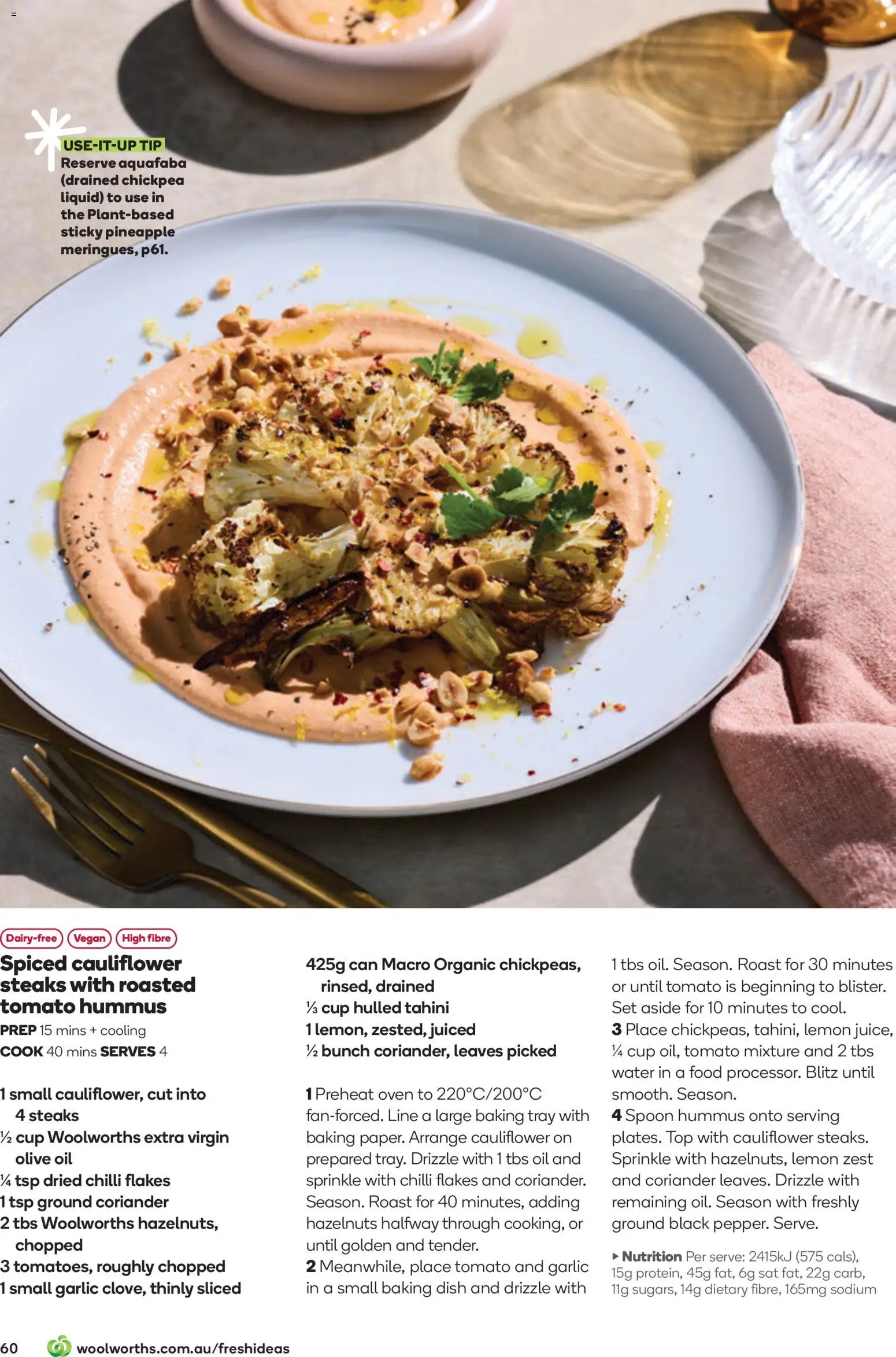 Woolworths catalogue - valid from 01.11.2025 | Page: 60 | Products: Pineapple, Flakes, Lemon, Oven