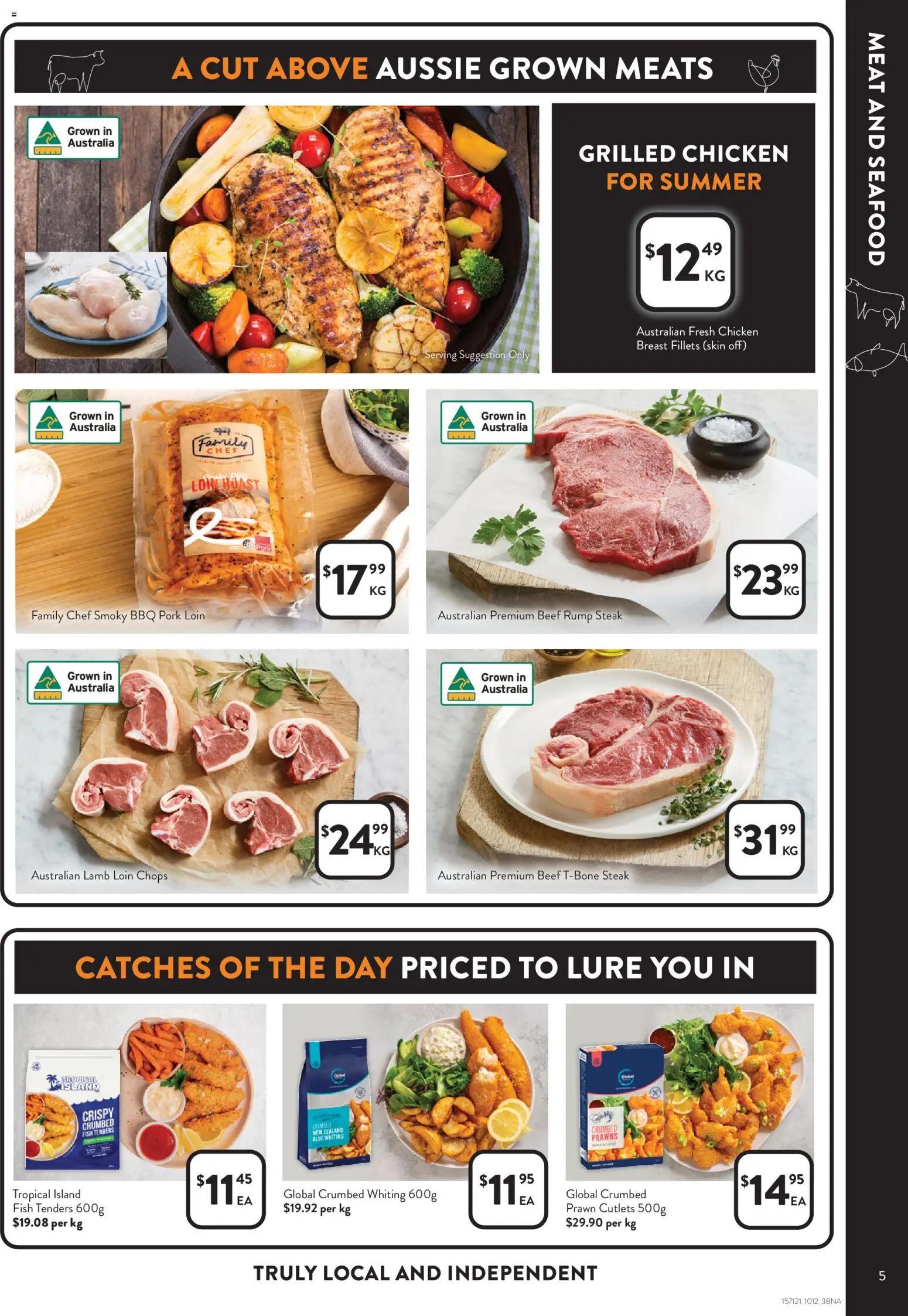 Foodworks catalogue - valid from 10.12.2025 | Page: 5 | Products: Lamb, Meat, Prawns, Steak