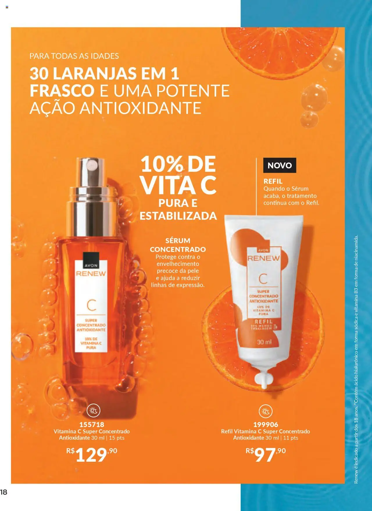 Avon Folheto - válido de 13.08.2025 | Página: 18 | Produtos: Laranjas, Sérum, Vitamina c