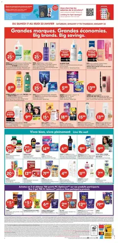 Preview of Pharmaprix weekly flyer / circulaire from shop Pharmaprix valid from 16.01.2026 | Page: 15 | Products: Lip gloss, Deodorant, Eggs, Chocolate