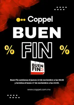 Vista previa de Coppel Buen Fin aviso, nuevo folleto de la tienda, válido en México a partir del 13.11.2025