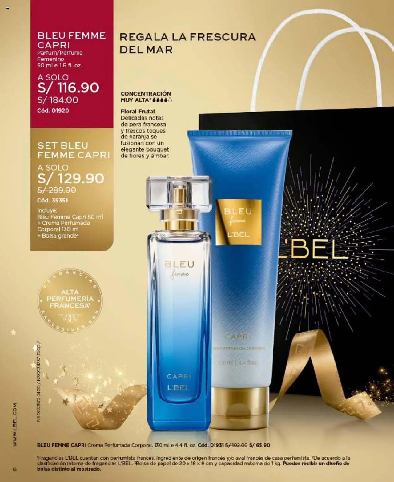 Catálogo L'Bel válido desde 24.10.2025 | Página: 6 | Productos: Crema, Bolsa