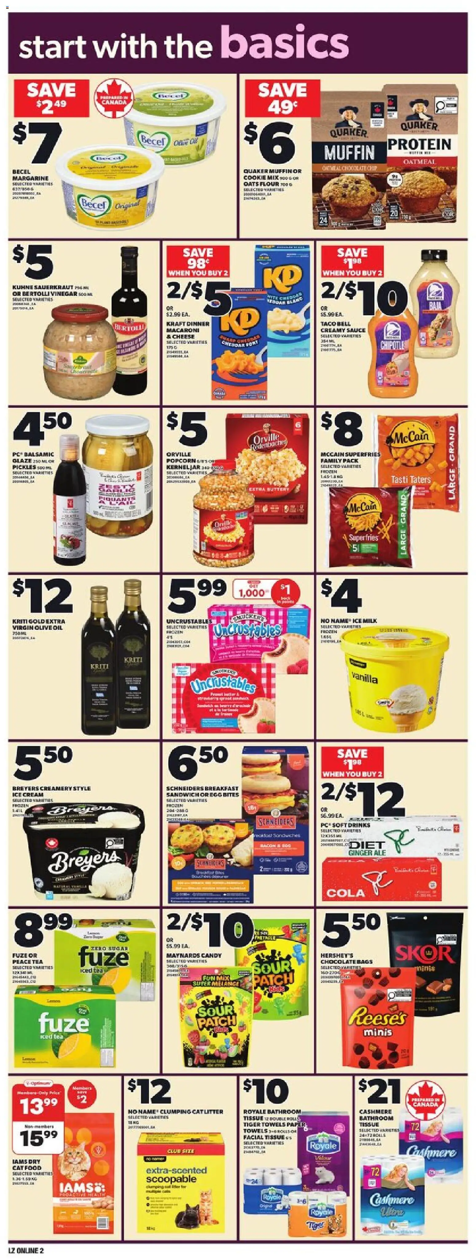Zehrs flyer valid from 15.01.2026 | Page: 10 | Products: Tea, Cream, Ice cream, Cheese