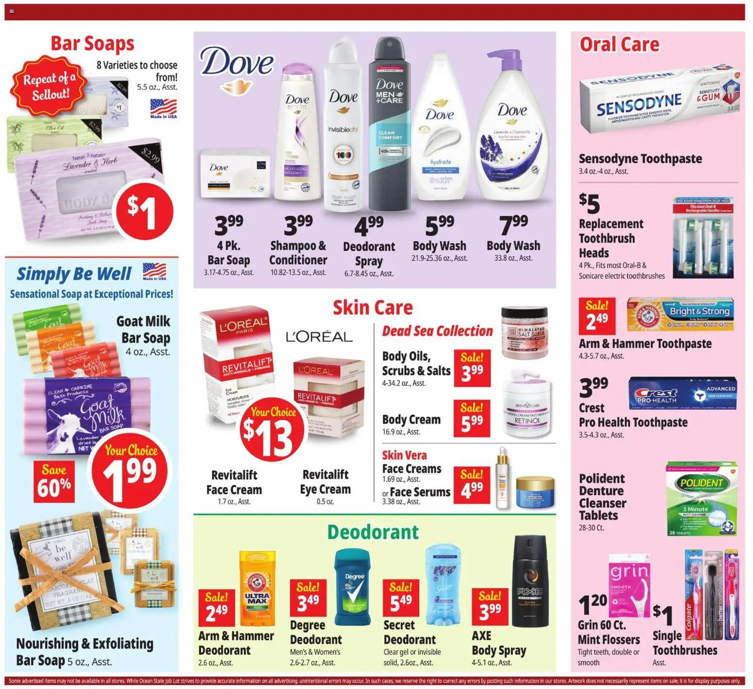 Ocean State Job Lot Weekly Ad - valid from 06.11.2025 | Page: 11 | Products: Conditioner, Eye Cream, Toothbrush, Bar Soap