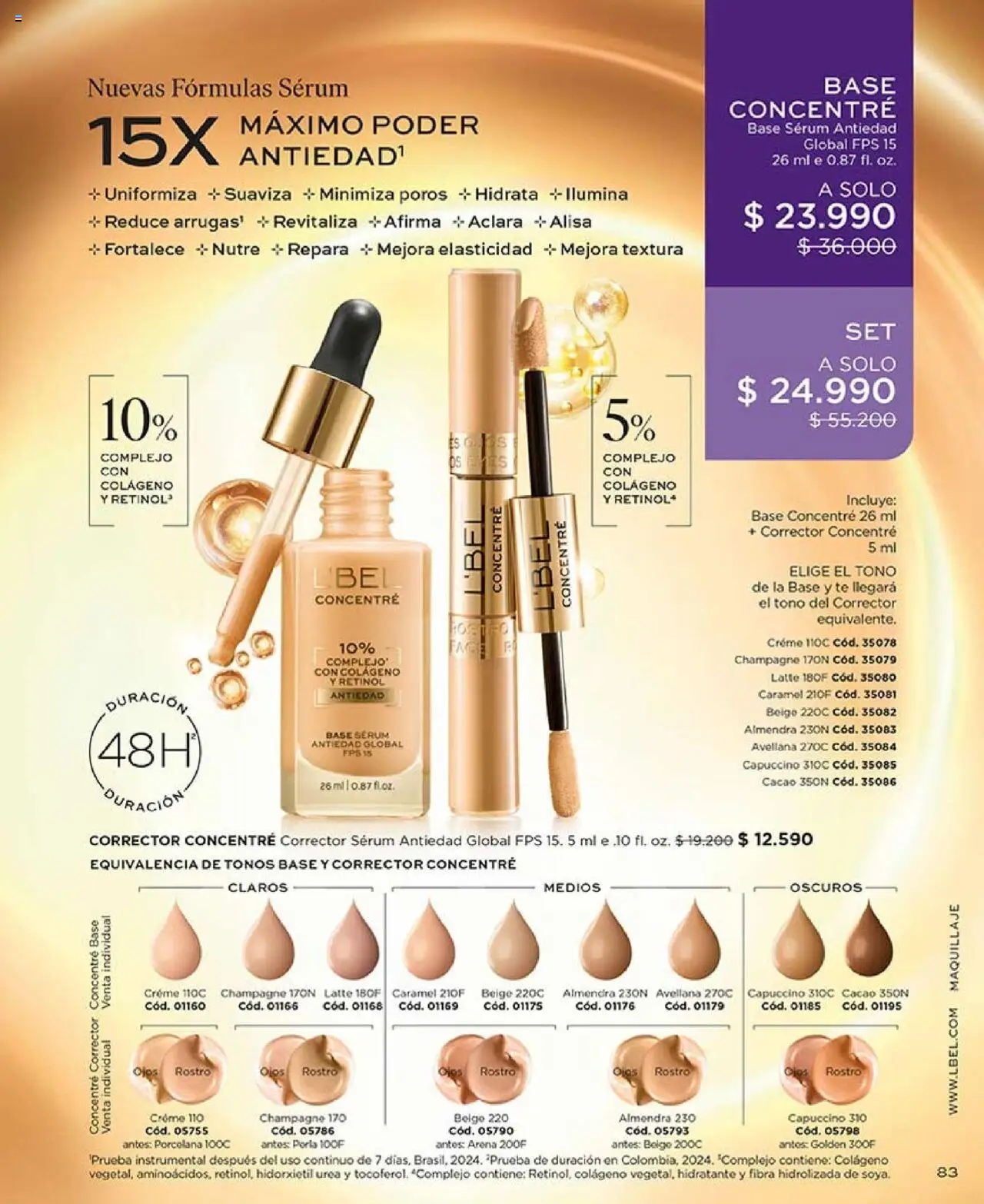 Catálogo L'Bel Campaña 13 │ válido desde el 29.07.2025 | Página: 83 | Productos: Almendra, Cacao, Corrector, Serum
