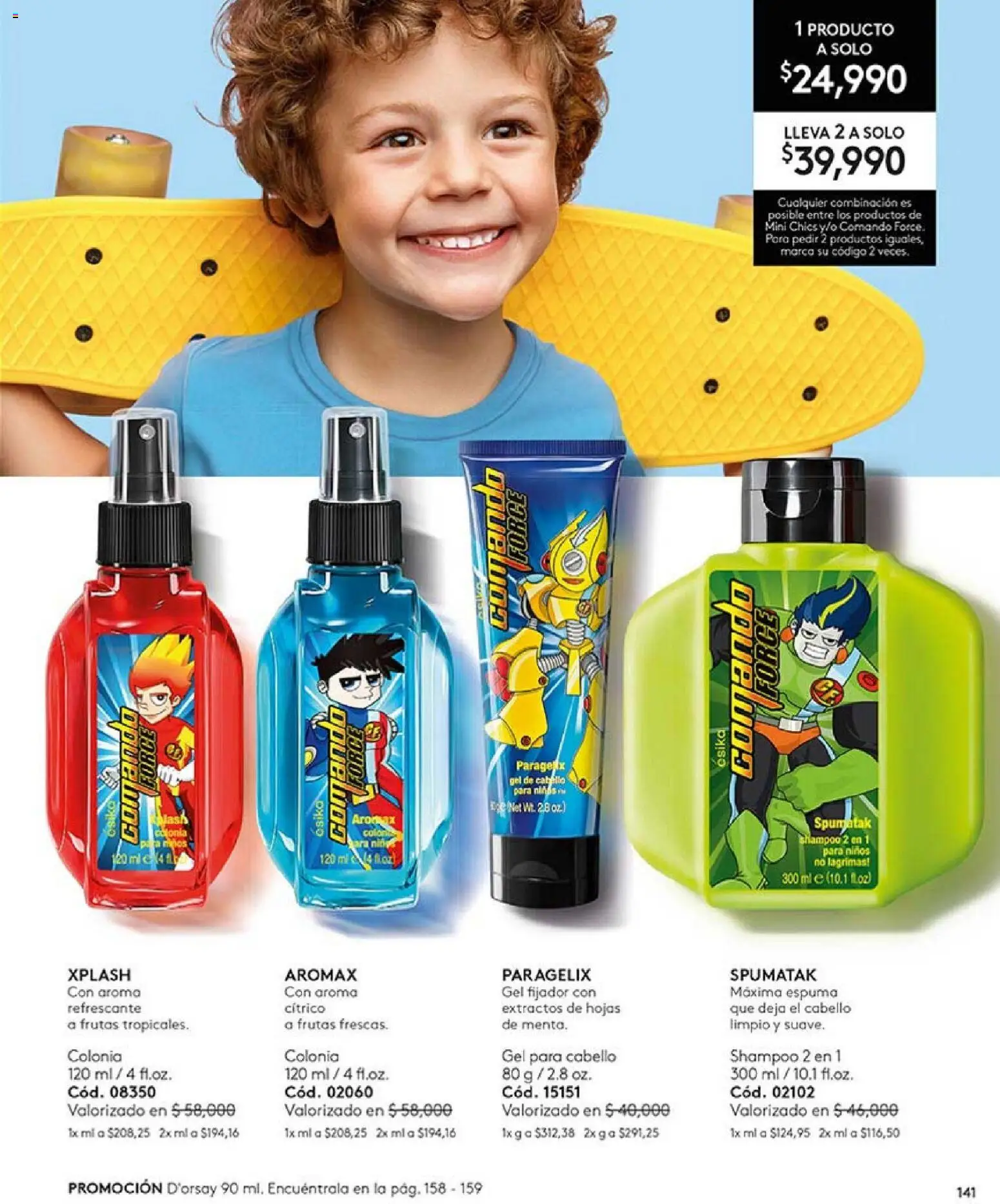 Ésika revista - valida desde el 01.03.2026 | Página: 138 | Productos: Espuma, Fijador, Shampoo, Combinación