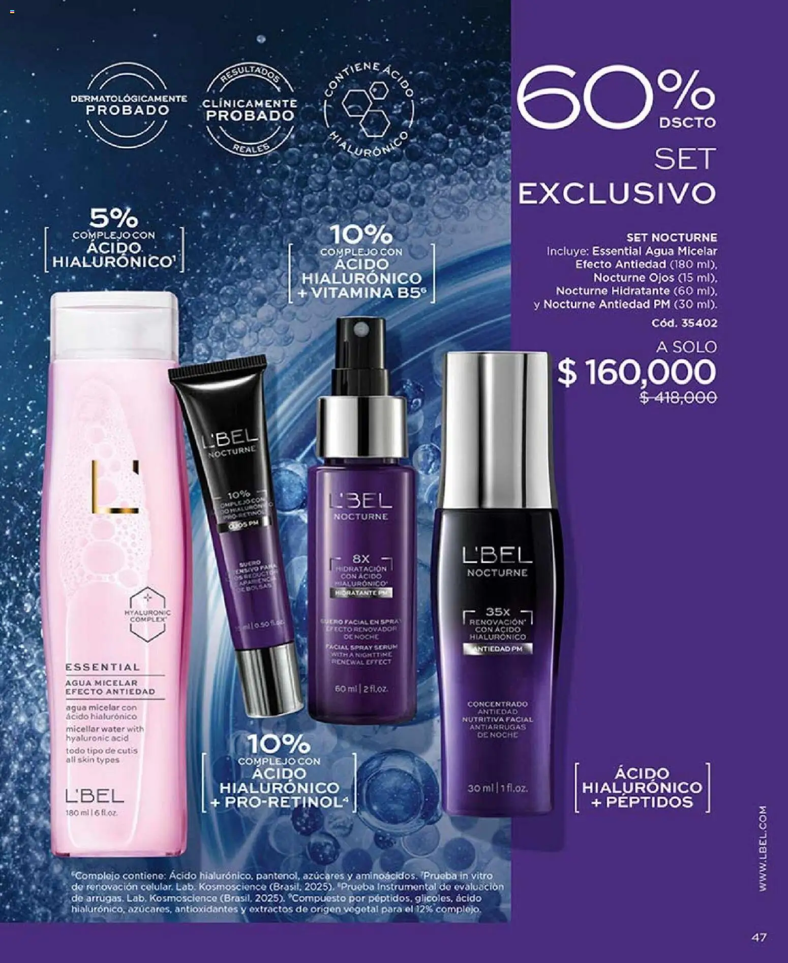 L'Bel revista - valida desde el 01.02.2026 | Página: 47 | Productos: Agua, Agua micelar