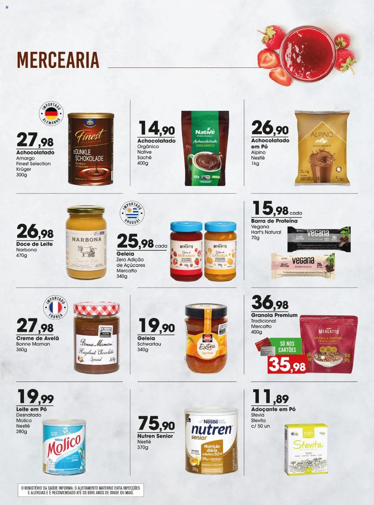 Zaffari Folheto - válido de 29.07.2025 | Página: 6 | Produtos: Stevia, Creme de avelã, Leite em pó, Avelã