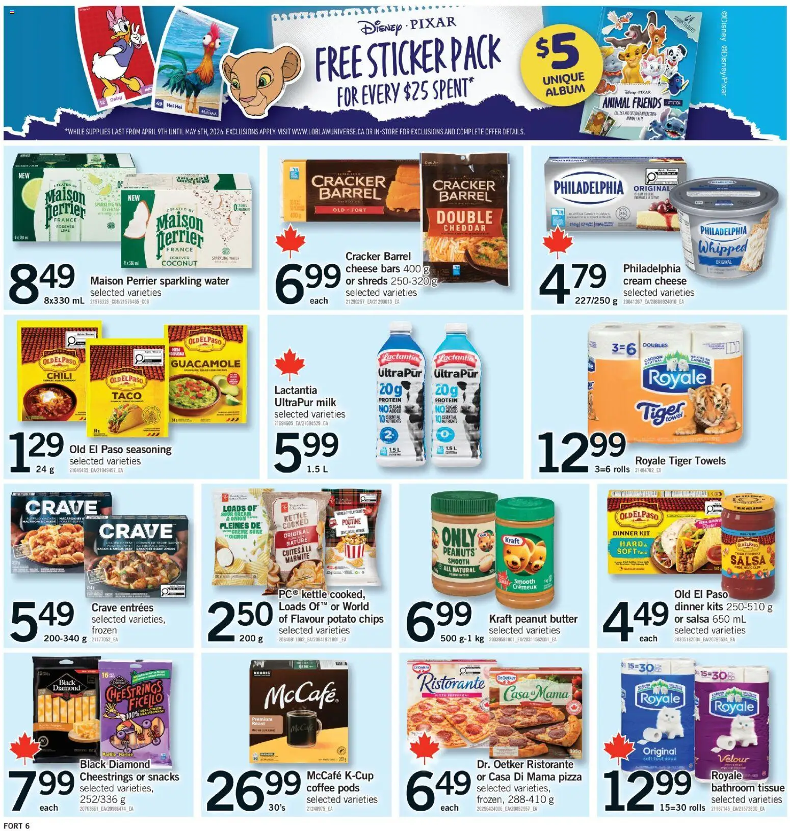 Fortinos flyer valid from 30.04.2026 | Page: 7 | Products: Sour cream, Cream, Butter, Coffee