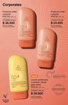 Vista previa Catálogo Natura Ciclo 1/2026 válido desde el 06.01.2026 | Página: 222 | Productos: Protector solar, Loción, Agua, Uva