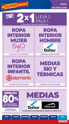 La Anonima - Insuperables - z5 │ válido desde el 14.08.2025 | Página: 38 | Productos: Sobre, Ropa, Ropa interior, Té