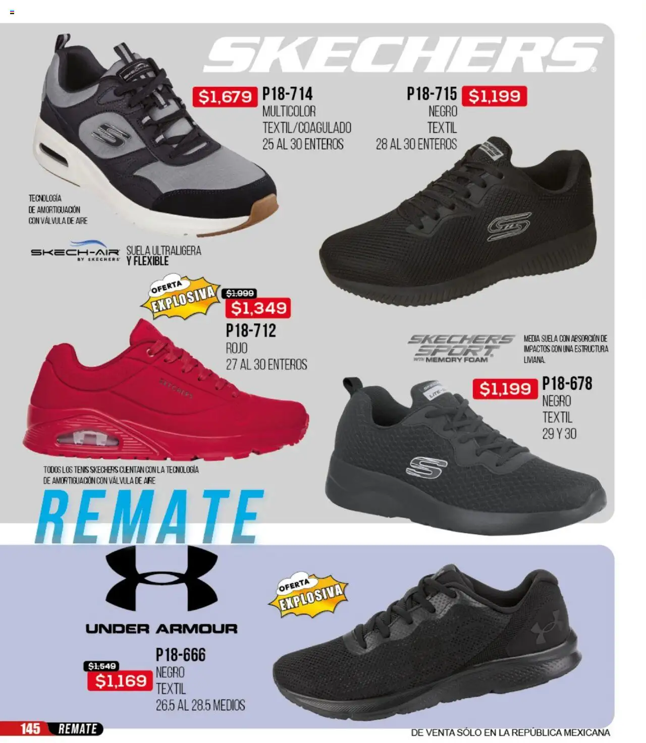 Nuevas ofertas de Cklass válidas en toda la República Mexicana desde el 13.08.2025. ¡Encuentra las mejores ofertas en Cklass - Catálogo Remate Total Calzado! | Página: 146 | Productos: Tenis, Válvula, Flexible