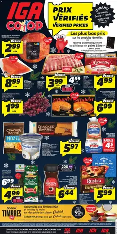 Preview of IGA weekly flyer / circulaire from shop IGA valid from 13.11.2025