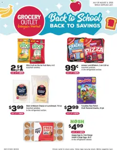 Preview of Grocery Outlet weekly ads valid from 30.07.2025