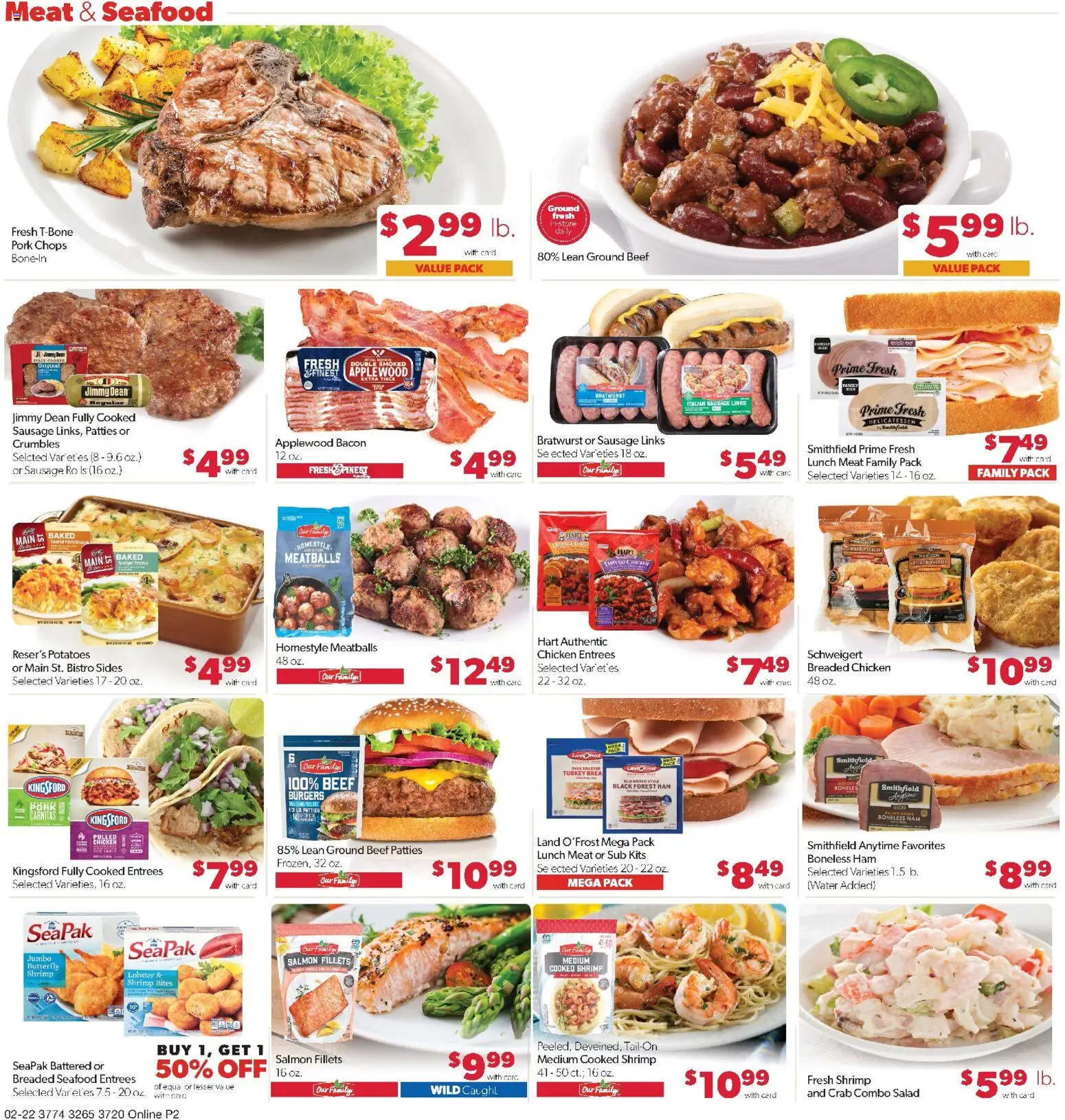 Family Fare Weekly Ad - NE - valid from 22.02.2026 | Page: 6 | Products: Ham, Pork, Salad, Potatoes