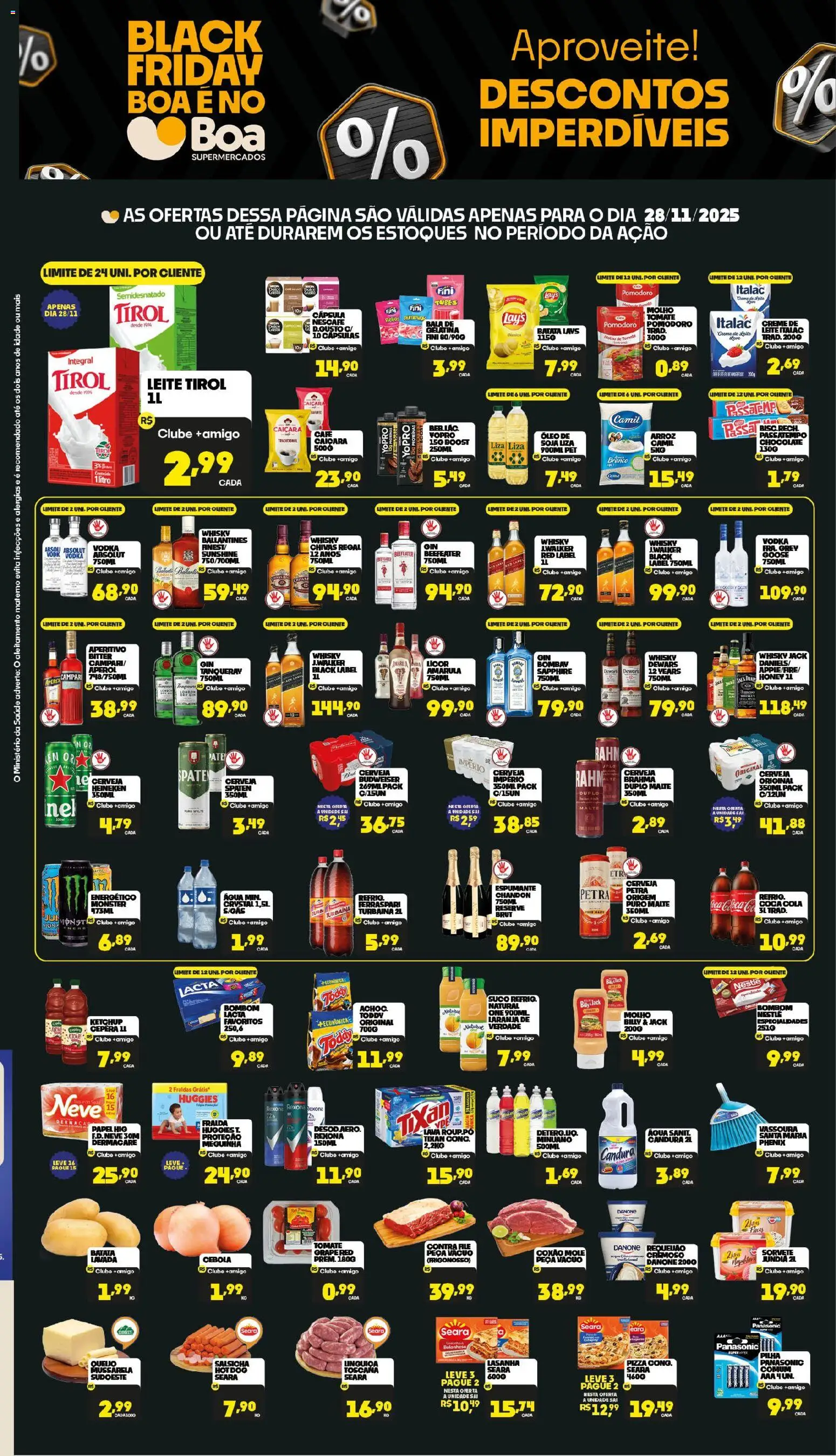 Boa Supermercados Folheto - válido de 28.11.2025 | Página: 1 | Produtos: Cola, Ketchup, Heineken, Sorvete