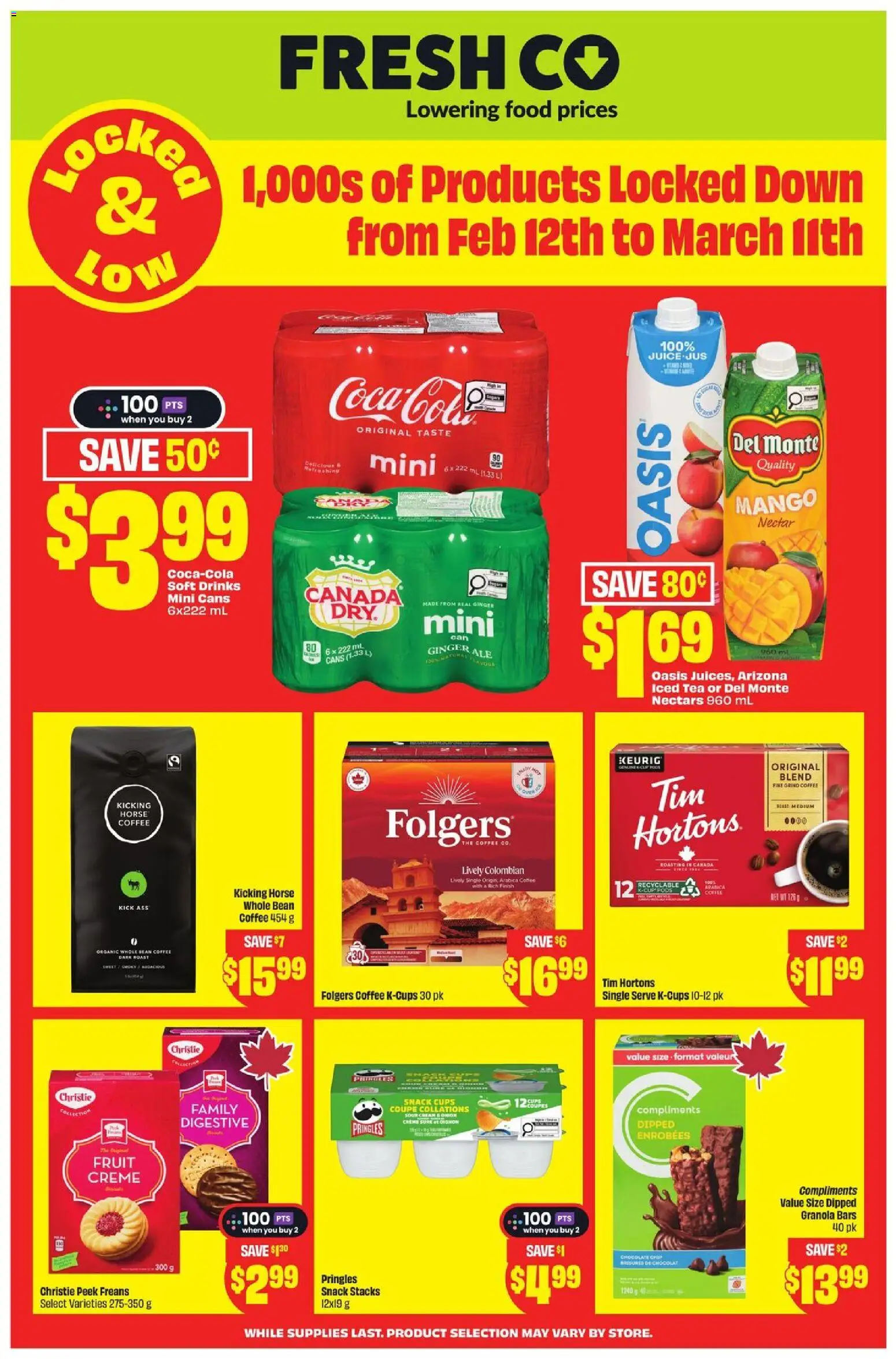 FreshCo flyer valid from 12.02.2026 | Page: 1 | Products: Tea, Coffee, Chocolate, Juice