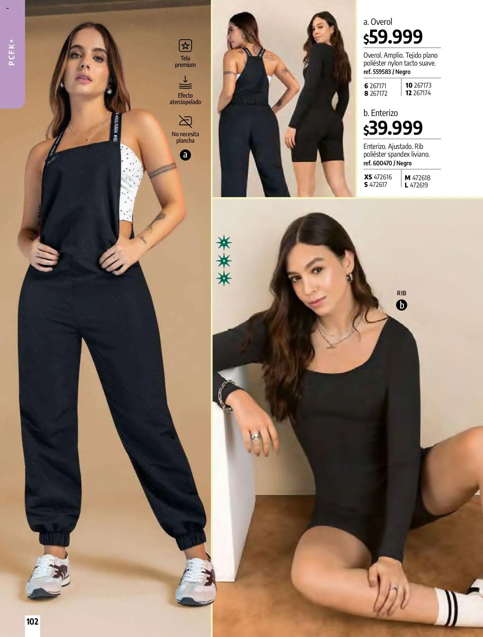 Pacifika revista - valida desde el 01.04.2026 | Página: 102 | Productos: Plancha, Overol, Enterizo