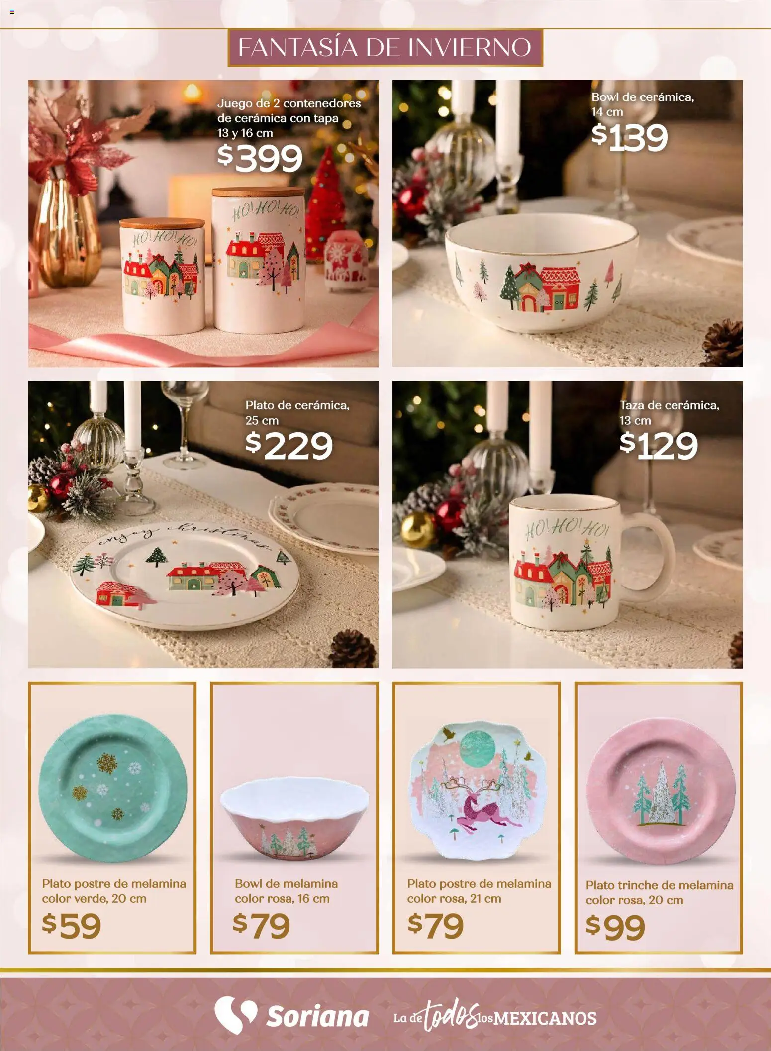 Nuevas ofertas de Soriana válidas en toda la República Mexicana desde el 25.09.2025. ¡Encuentra las mejores ofertas en Soriana - Decoración Navideña Súper Nacional! | Página: 31 | Productos: Taza, Juego, Bowl