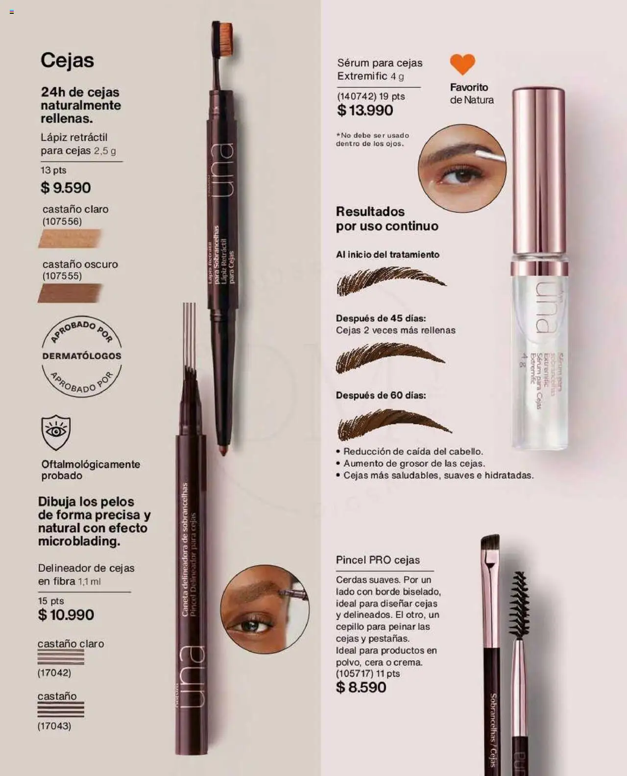 Natura catálogo │ válido desde el 22.07.2025 | Página: 59 | Productos: Cera, Cepillo, Pincel, Serum